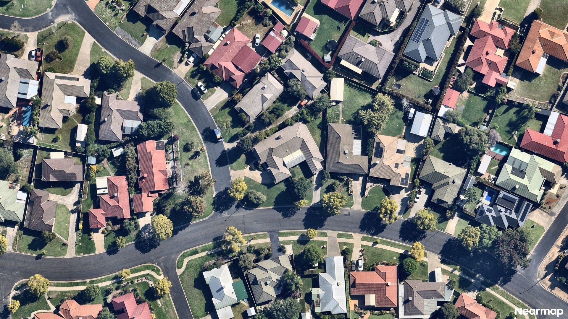 Vertical aerial view