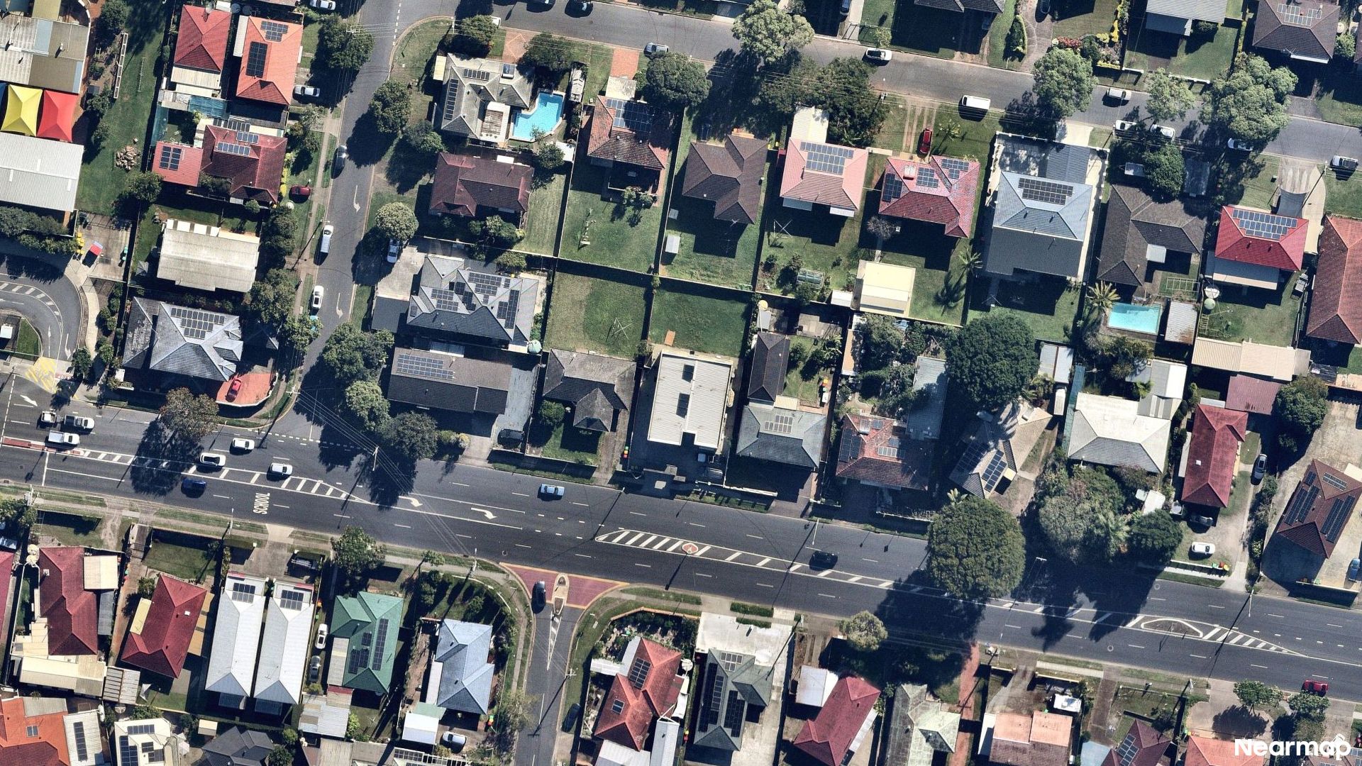 Vertical aerial view