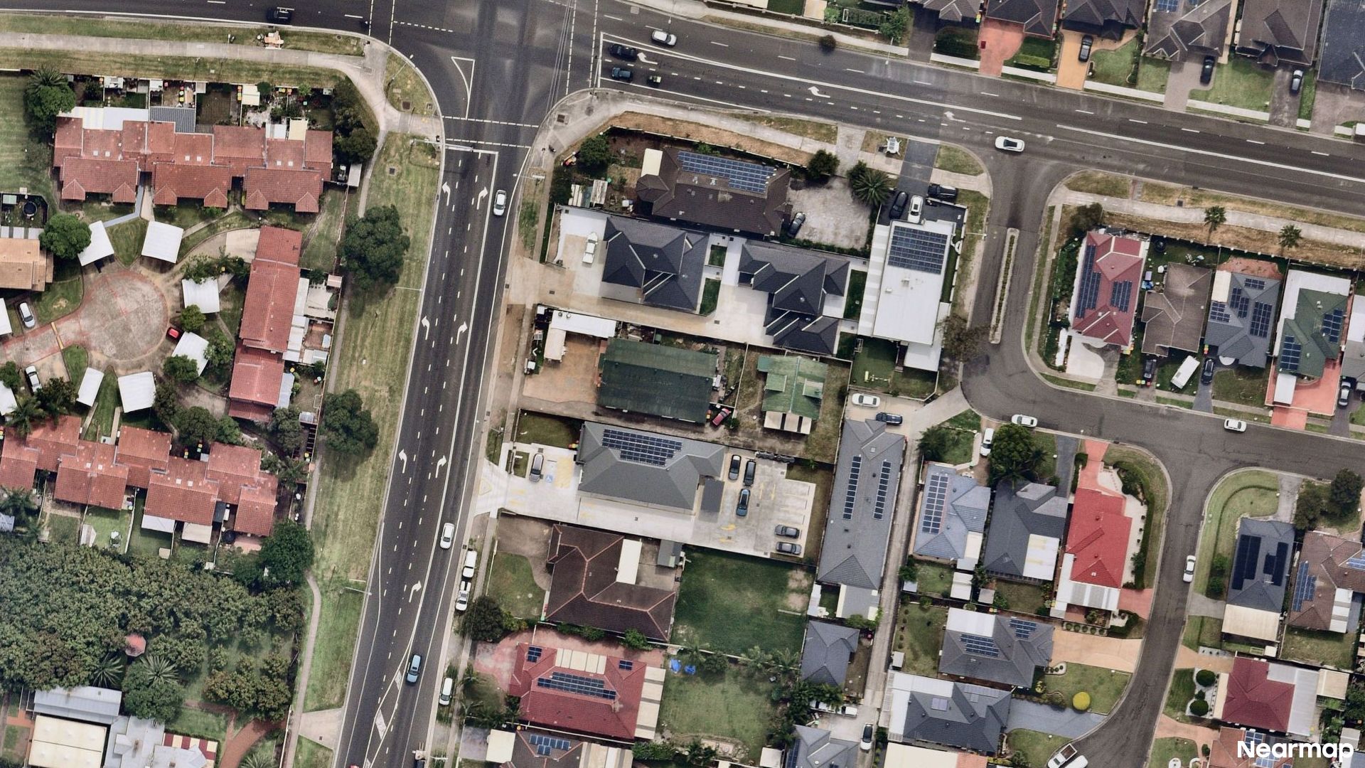 Vertical aerial view