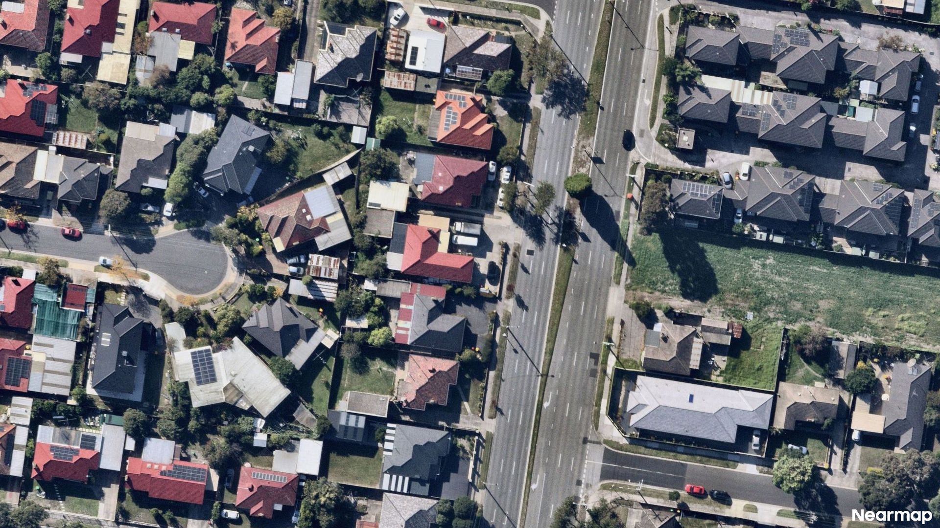 Vertical aerial view