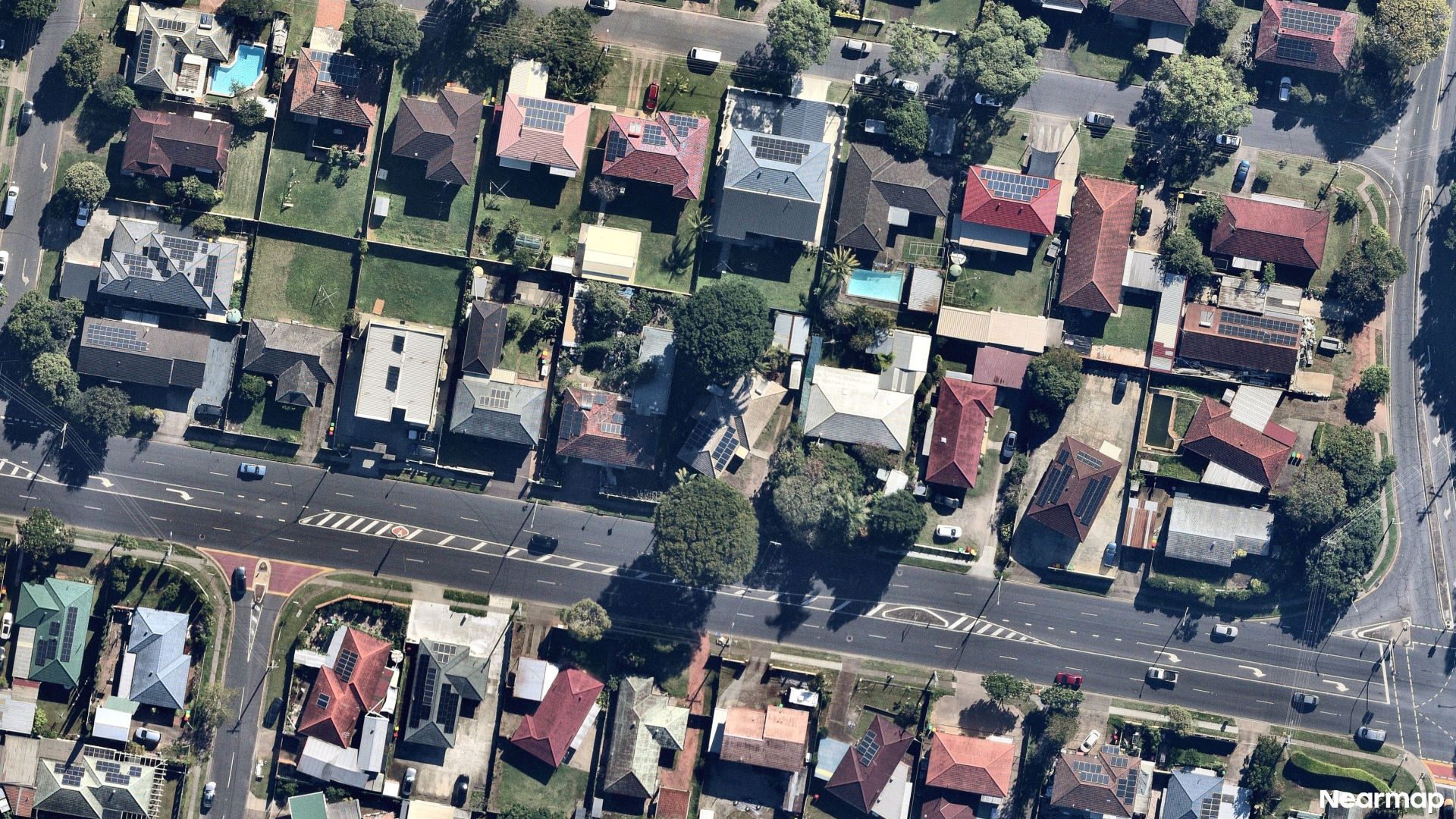 Vertical aerial view