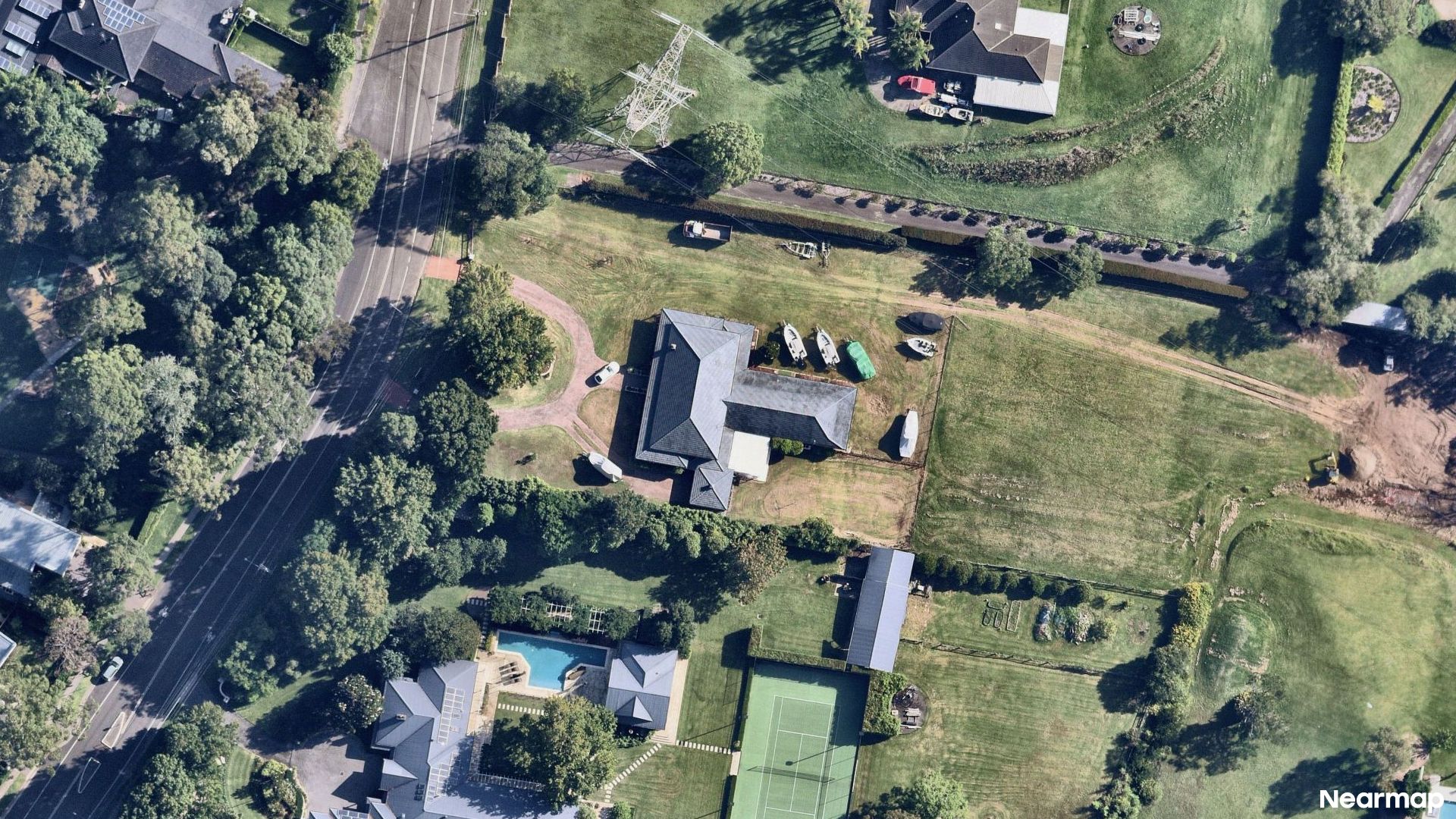 Vertical aerial view