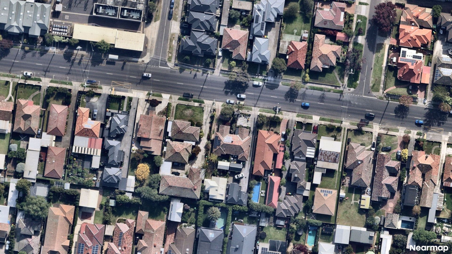 Vertical aerial view