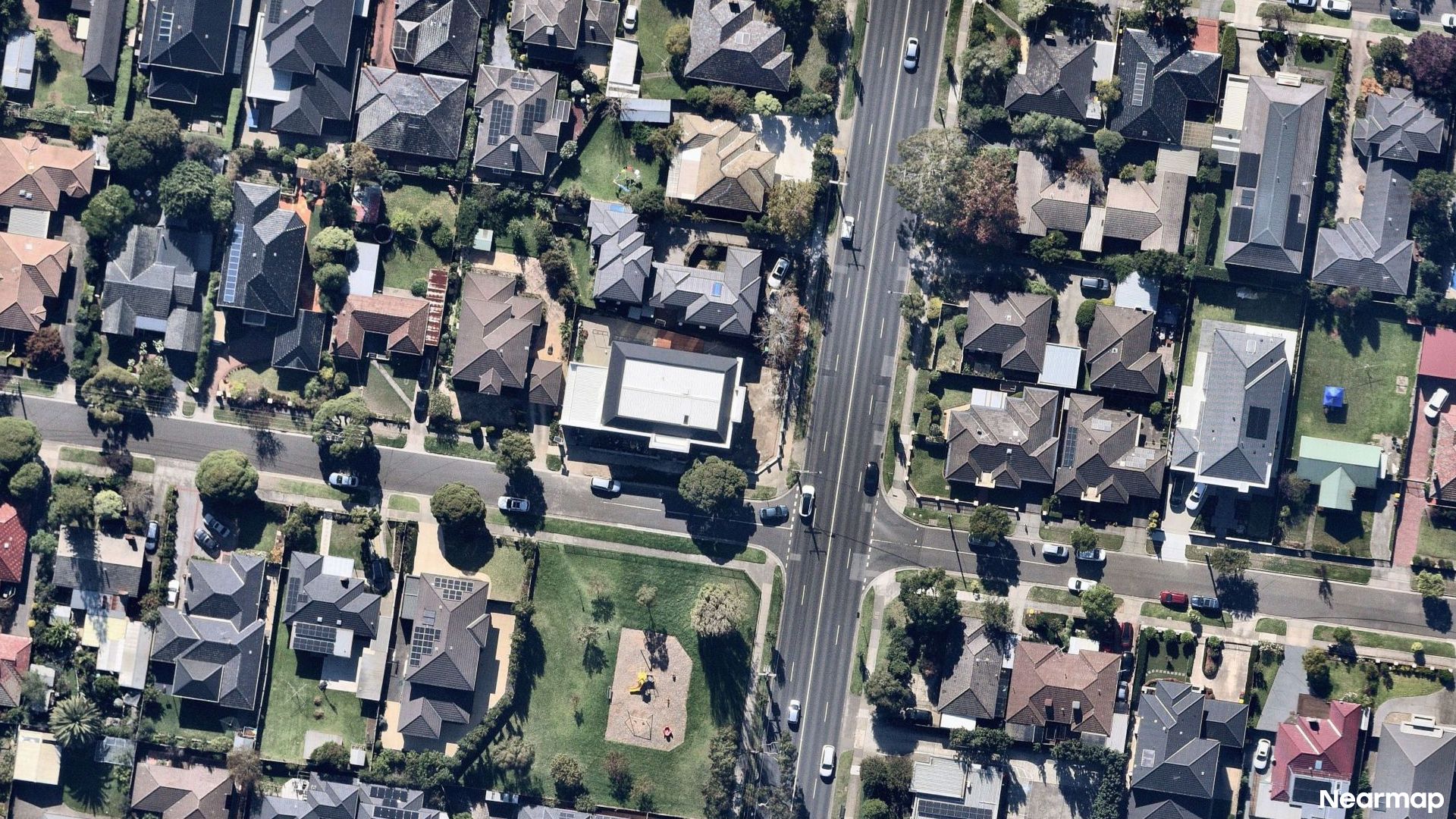 Vertical aerial view