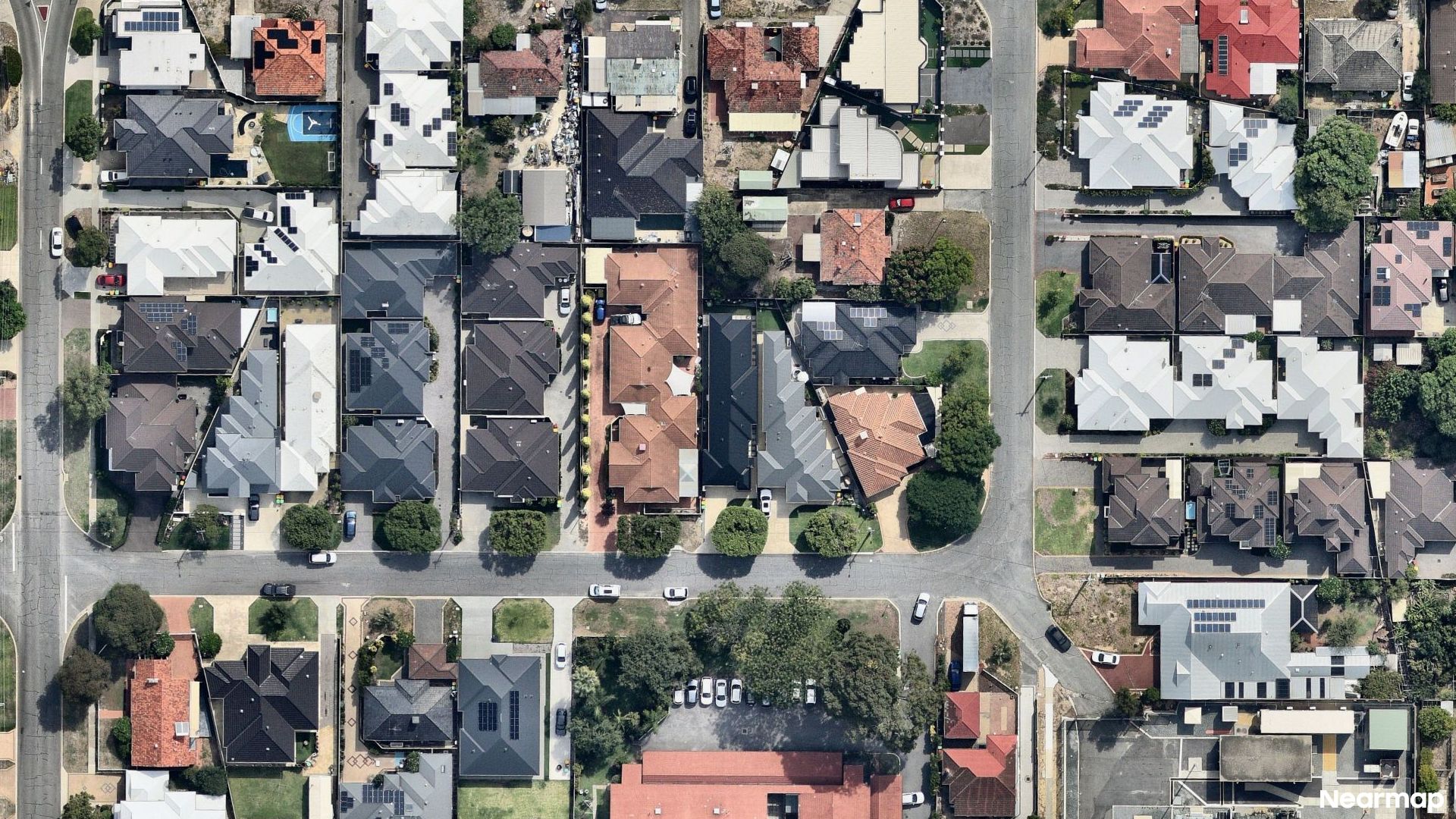 Vertical aerial view
