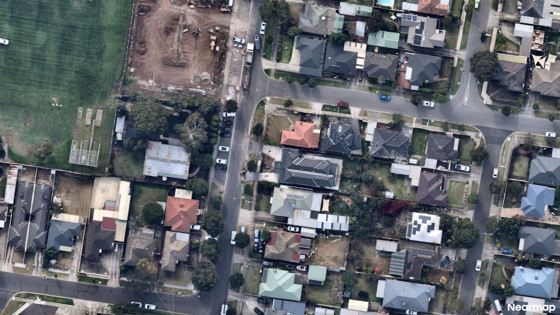 Vertical aerial view