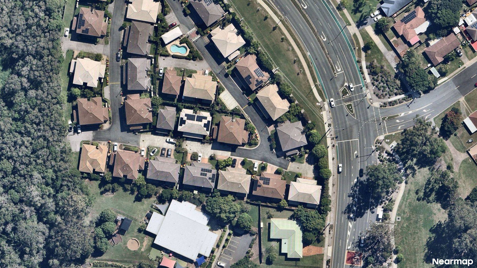 Vertical aerial view