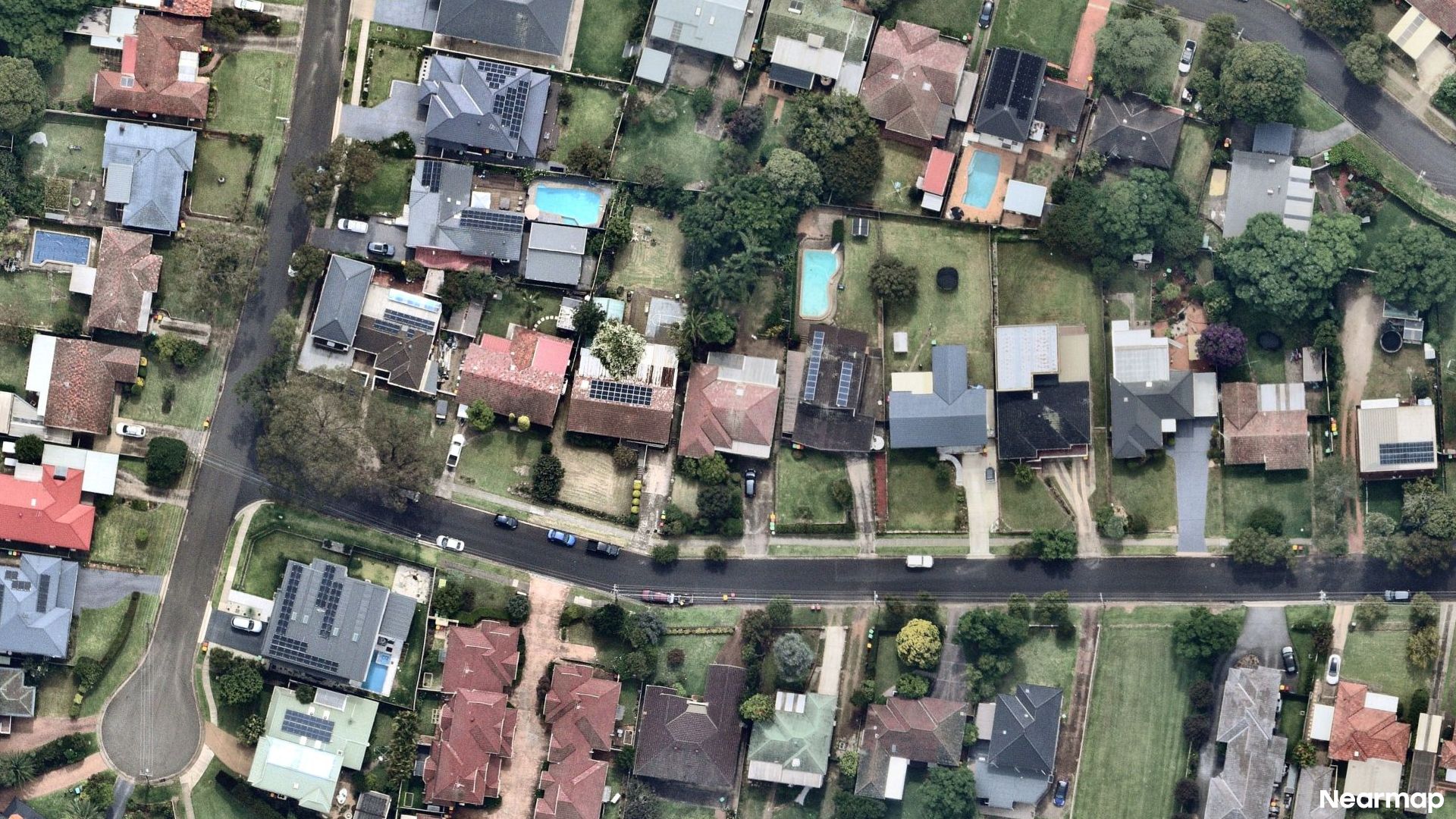 Vertical aerial view