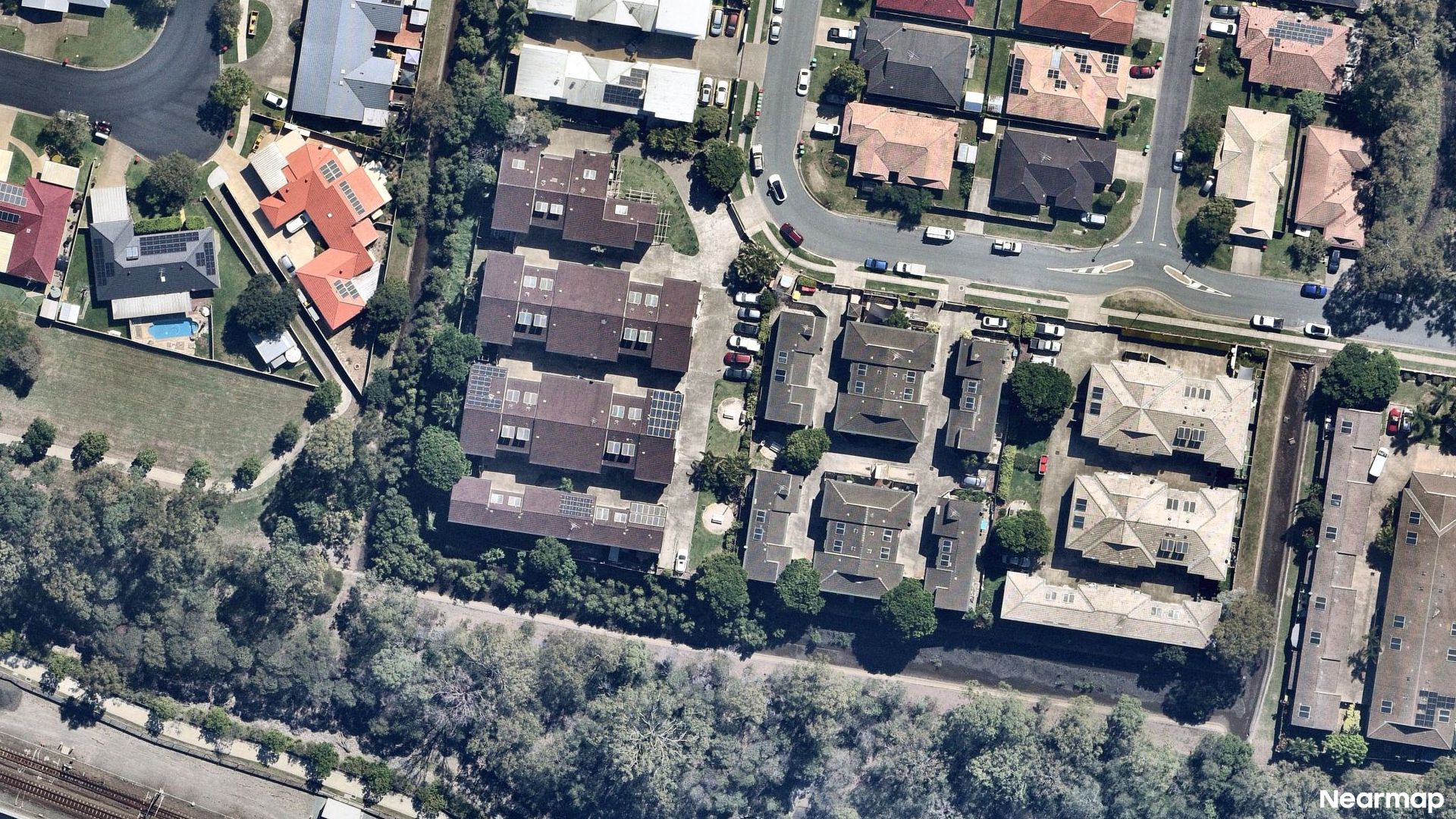 Vertical aerial view