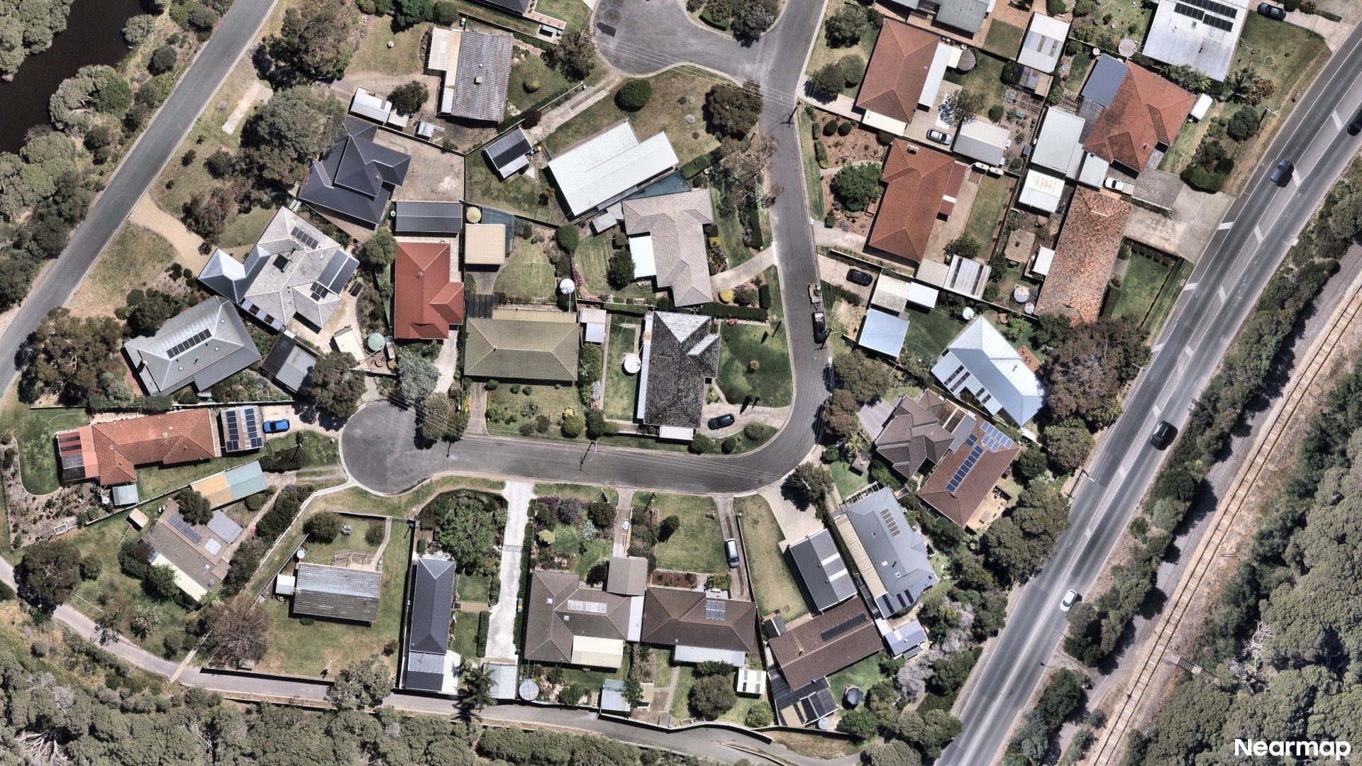 Vertical aerial view