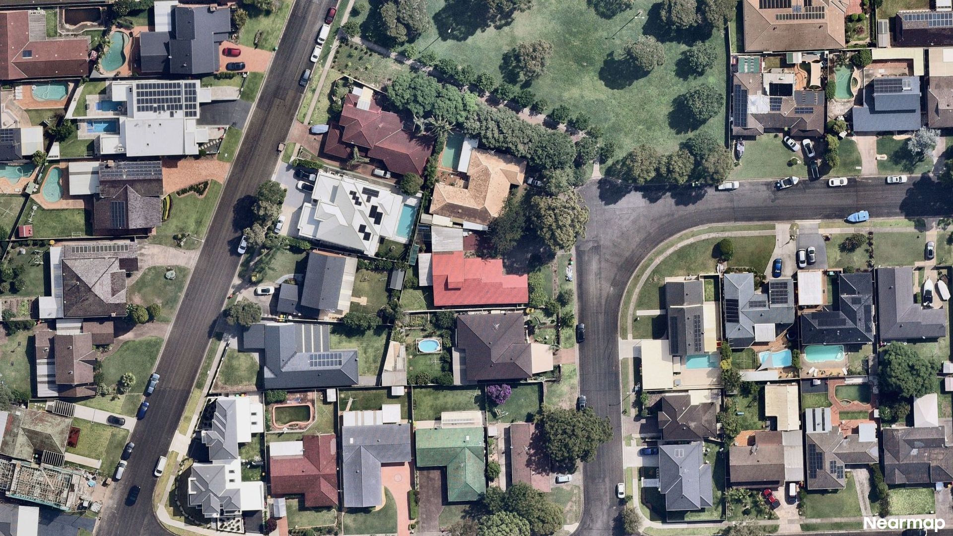 Vertical aerial view