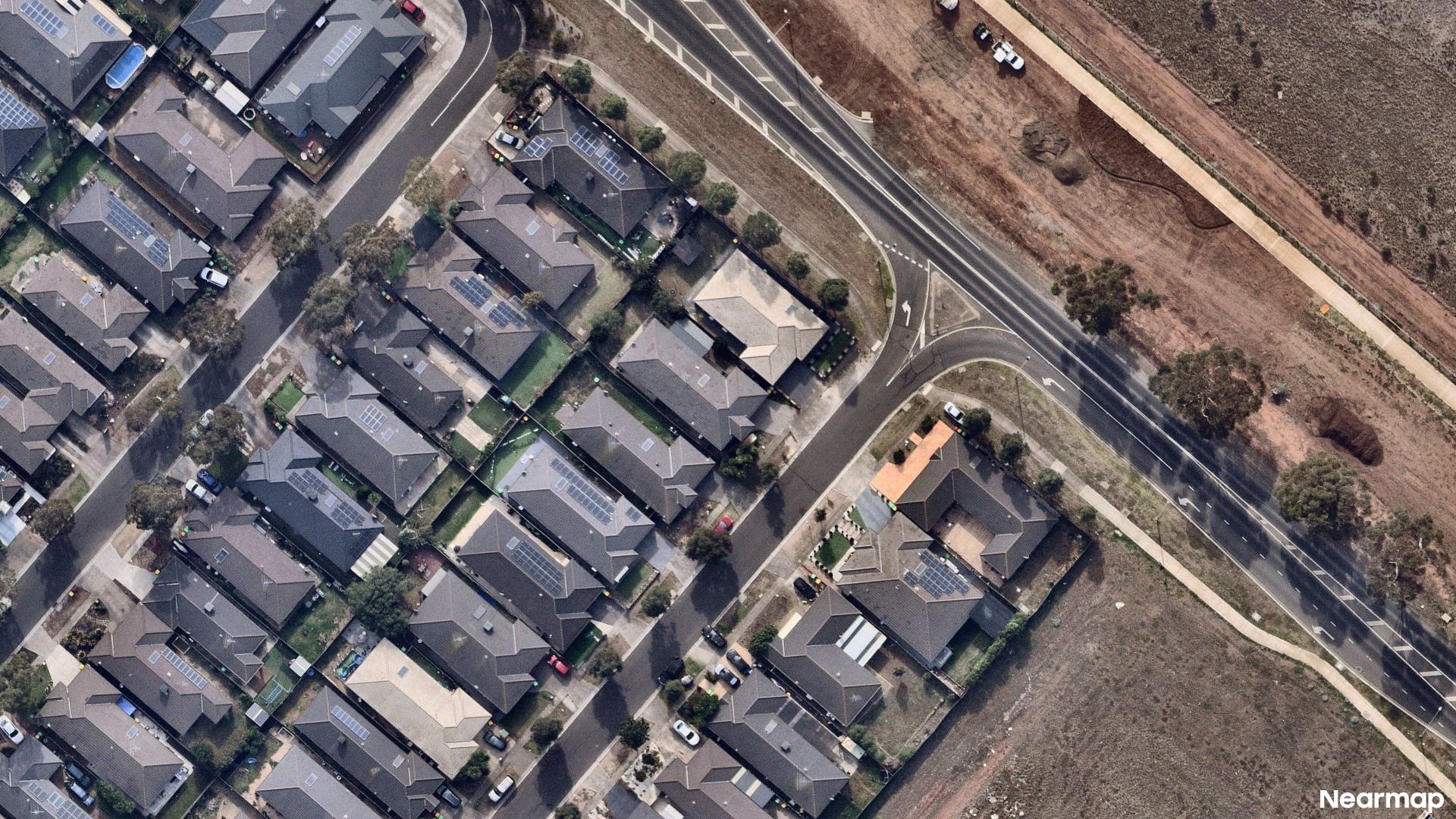 Vertical aerial view