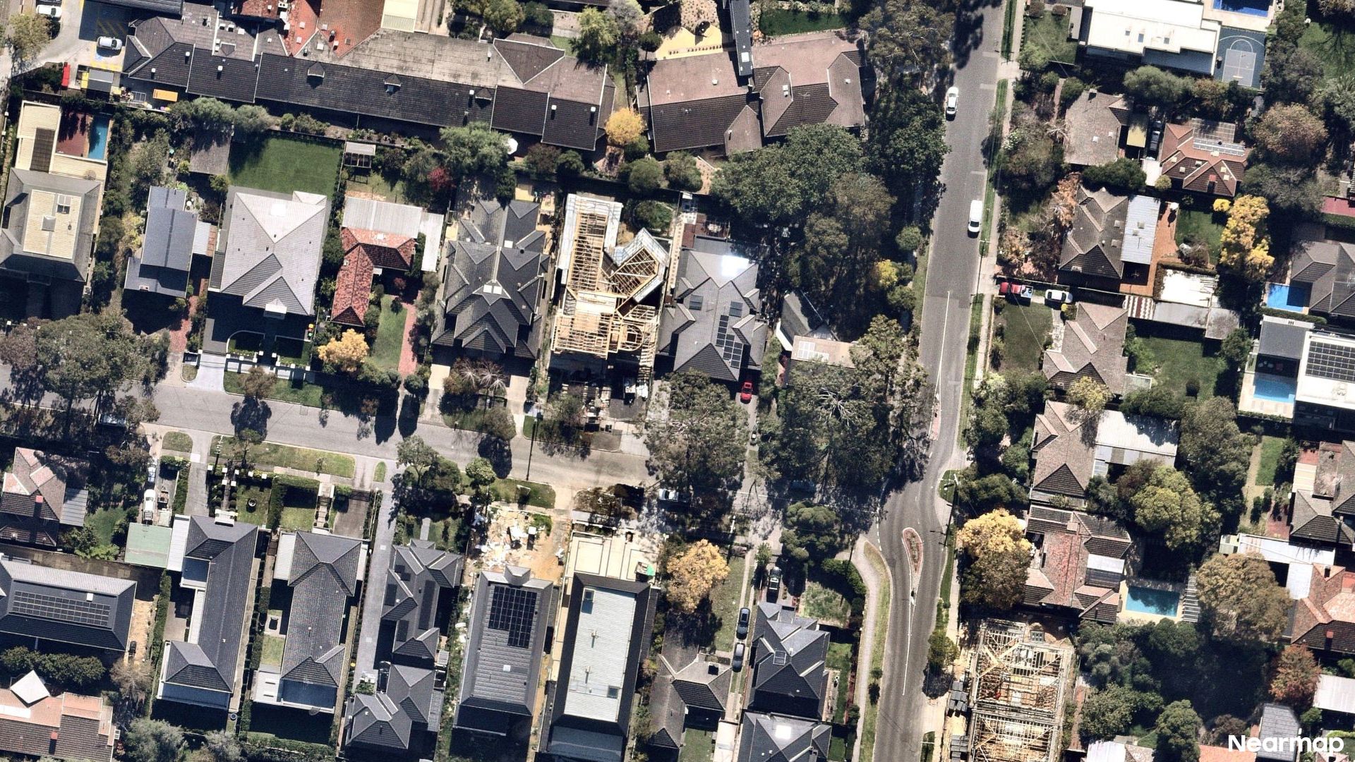 Vertical aerial view
