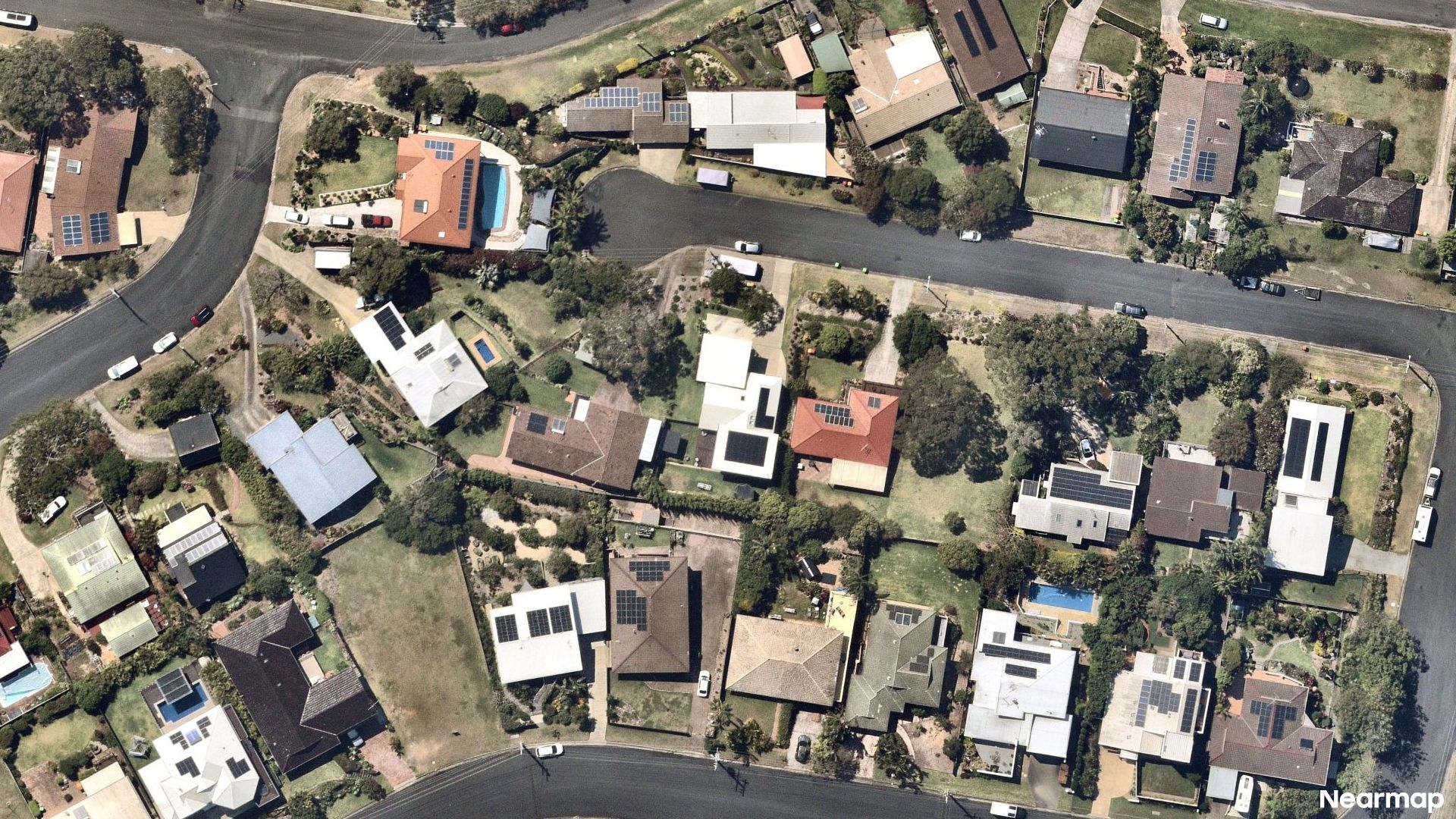 Vertical aerial view