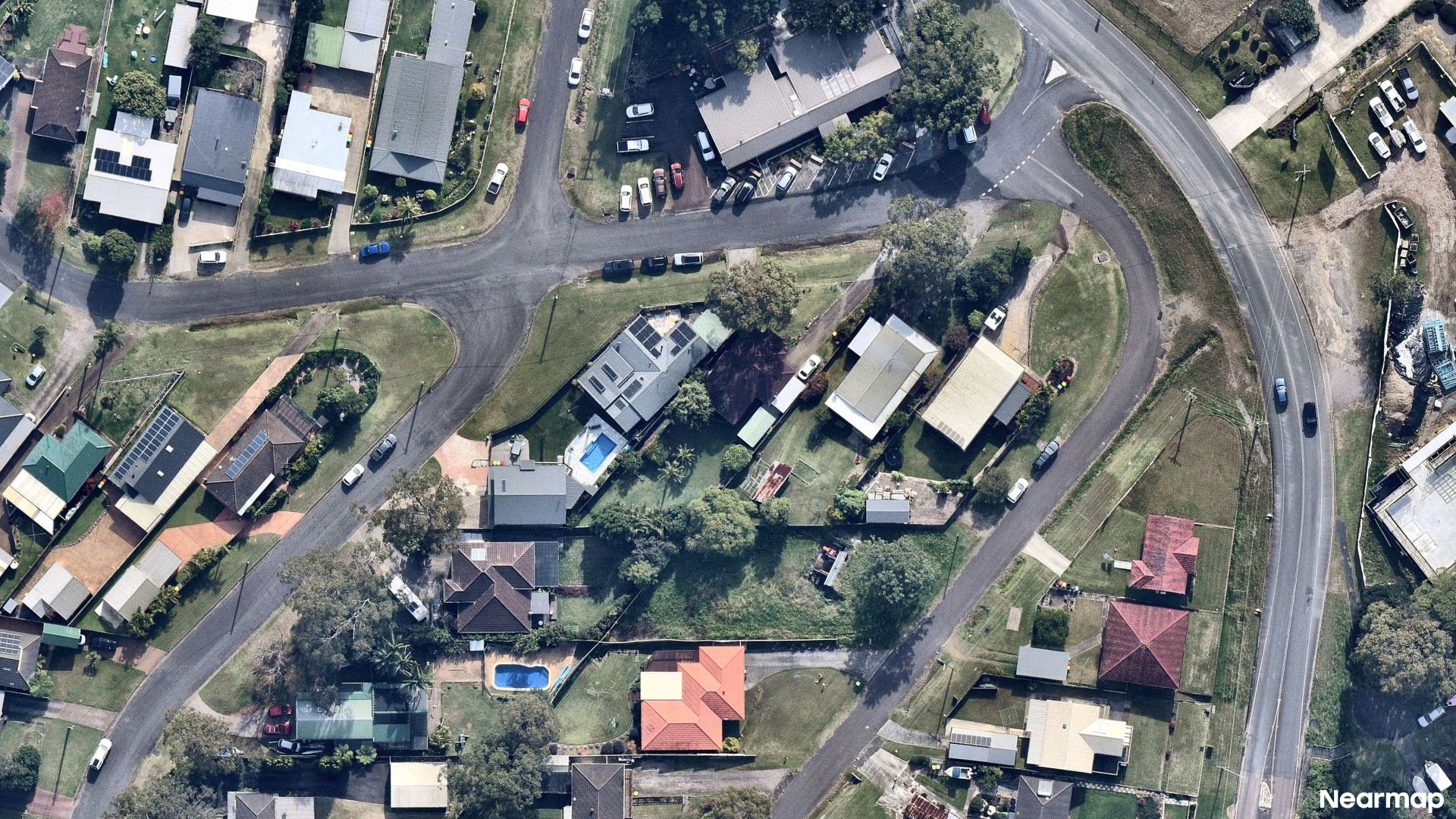 Vertical aerial view