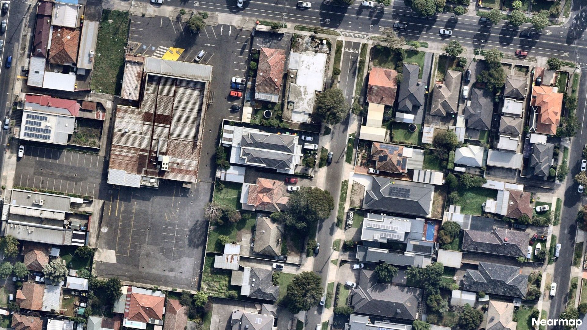 Vertical aerial view