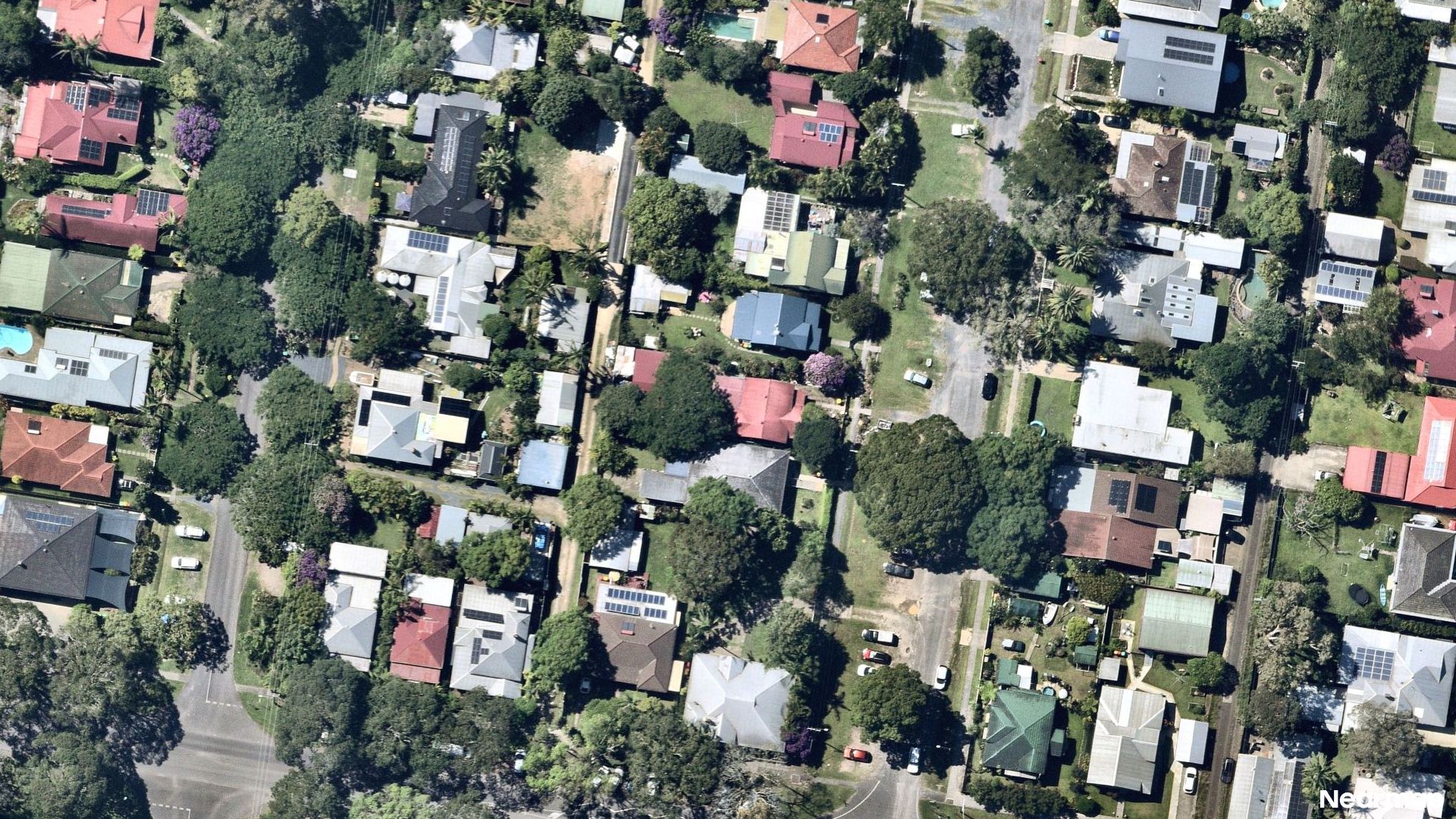 Vertical aerial view