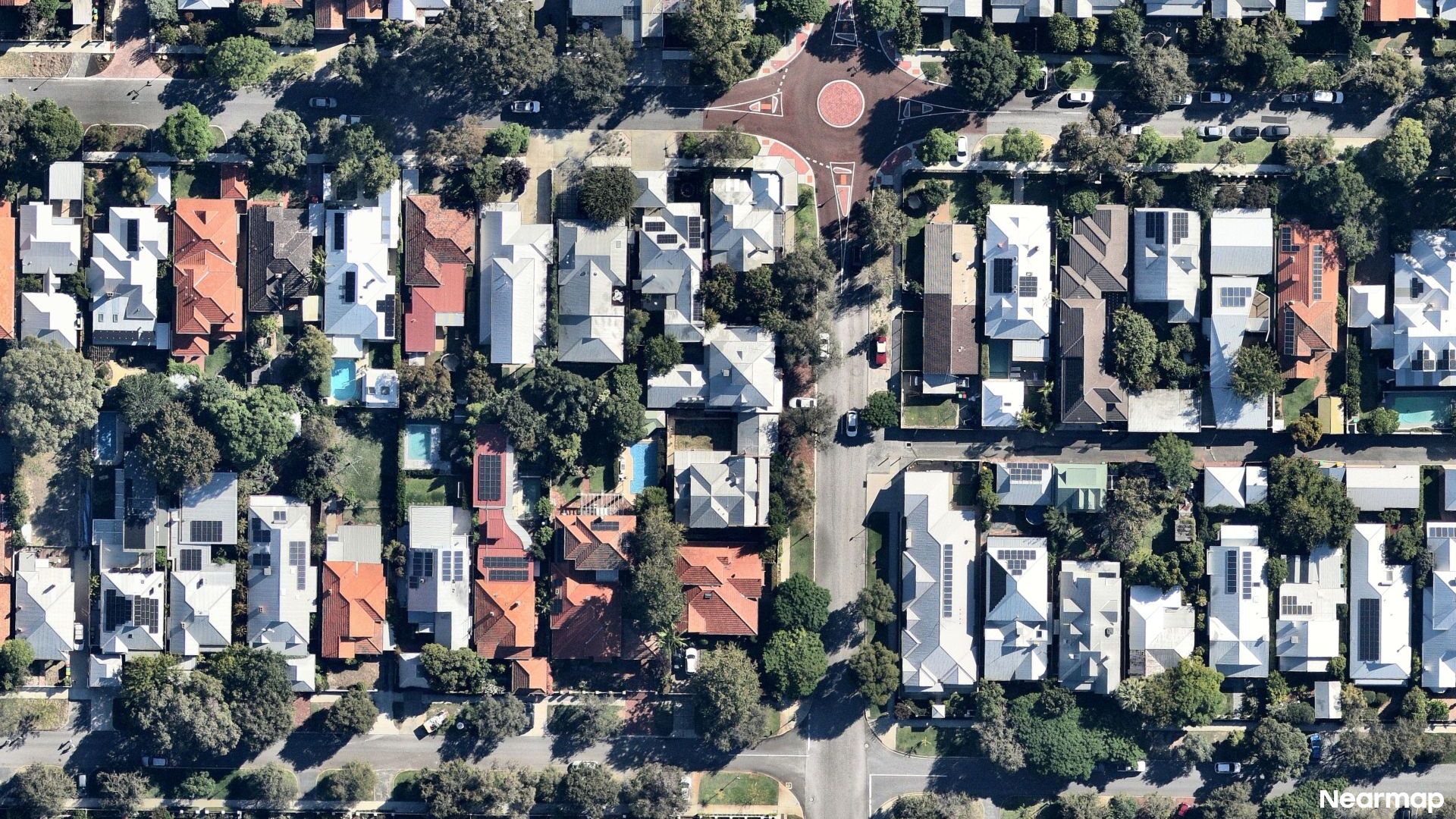 Vertical aerial view