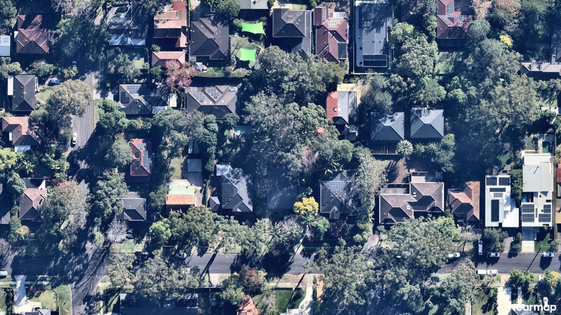 Vertical aerial view