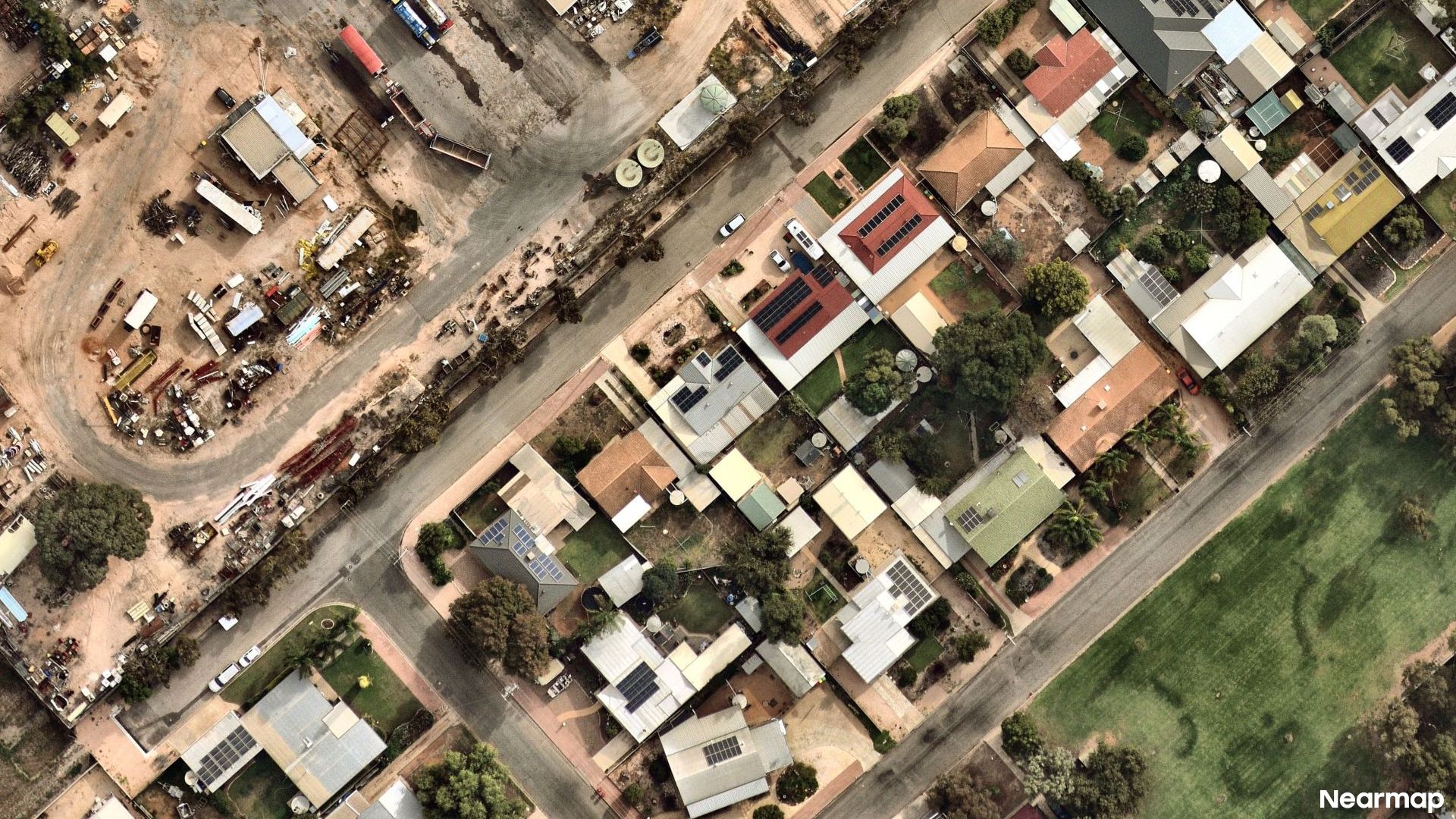 Vertical aerial view