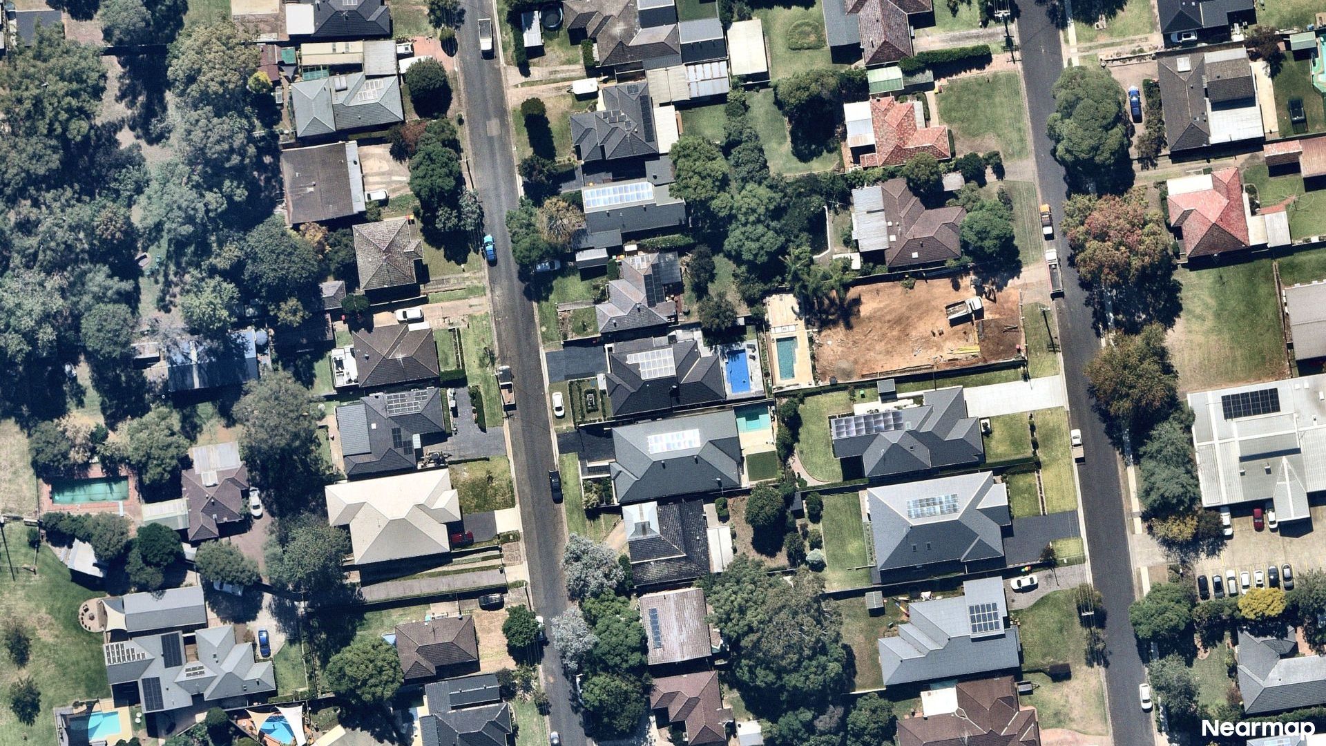 Vertical aerial view