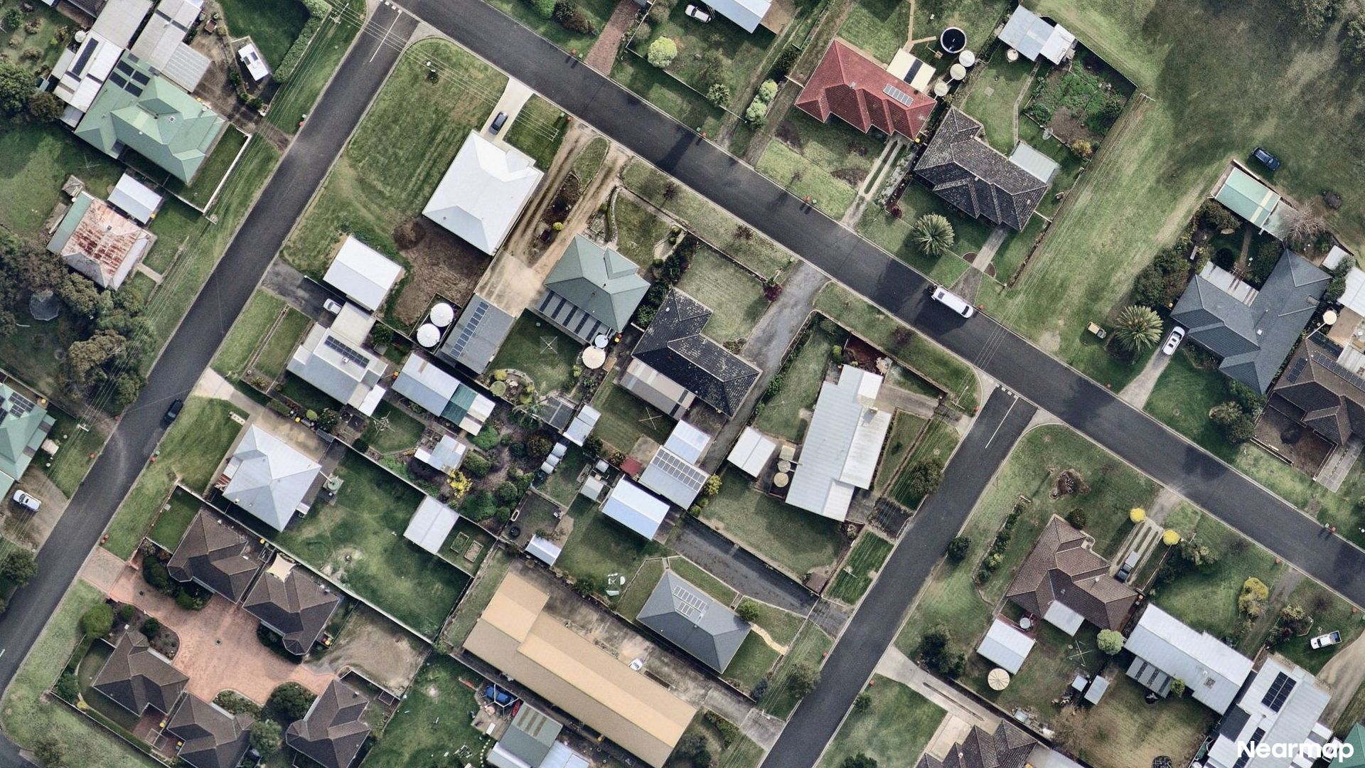 Vertical aerial view
