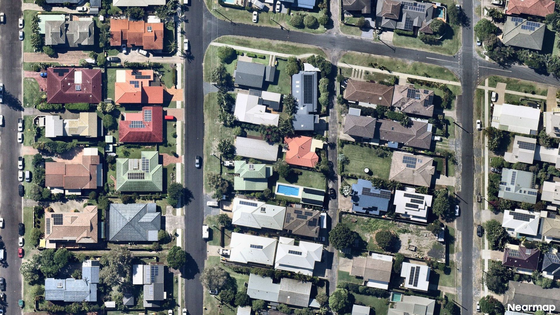 Vertical aerial view