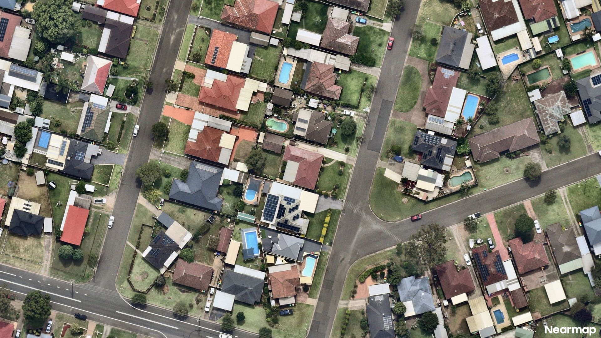 Vertical aerial view