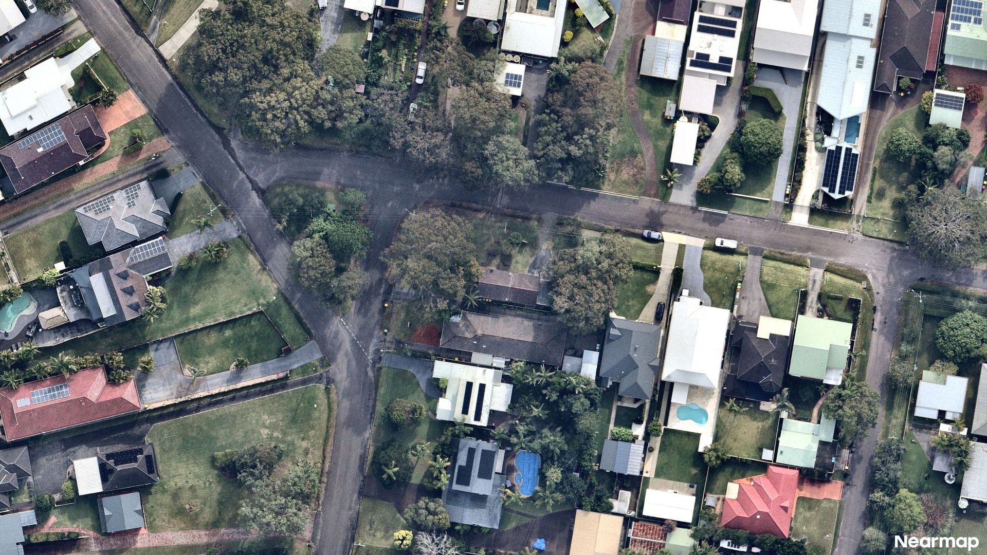 Vertical aerial view