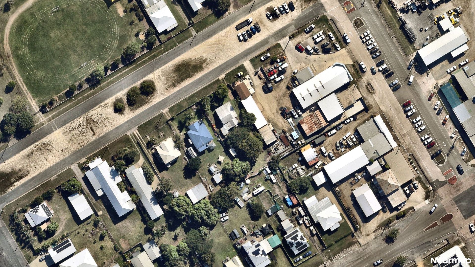 Vertical aerial view