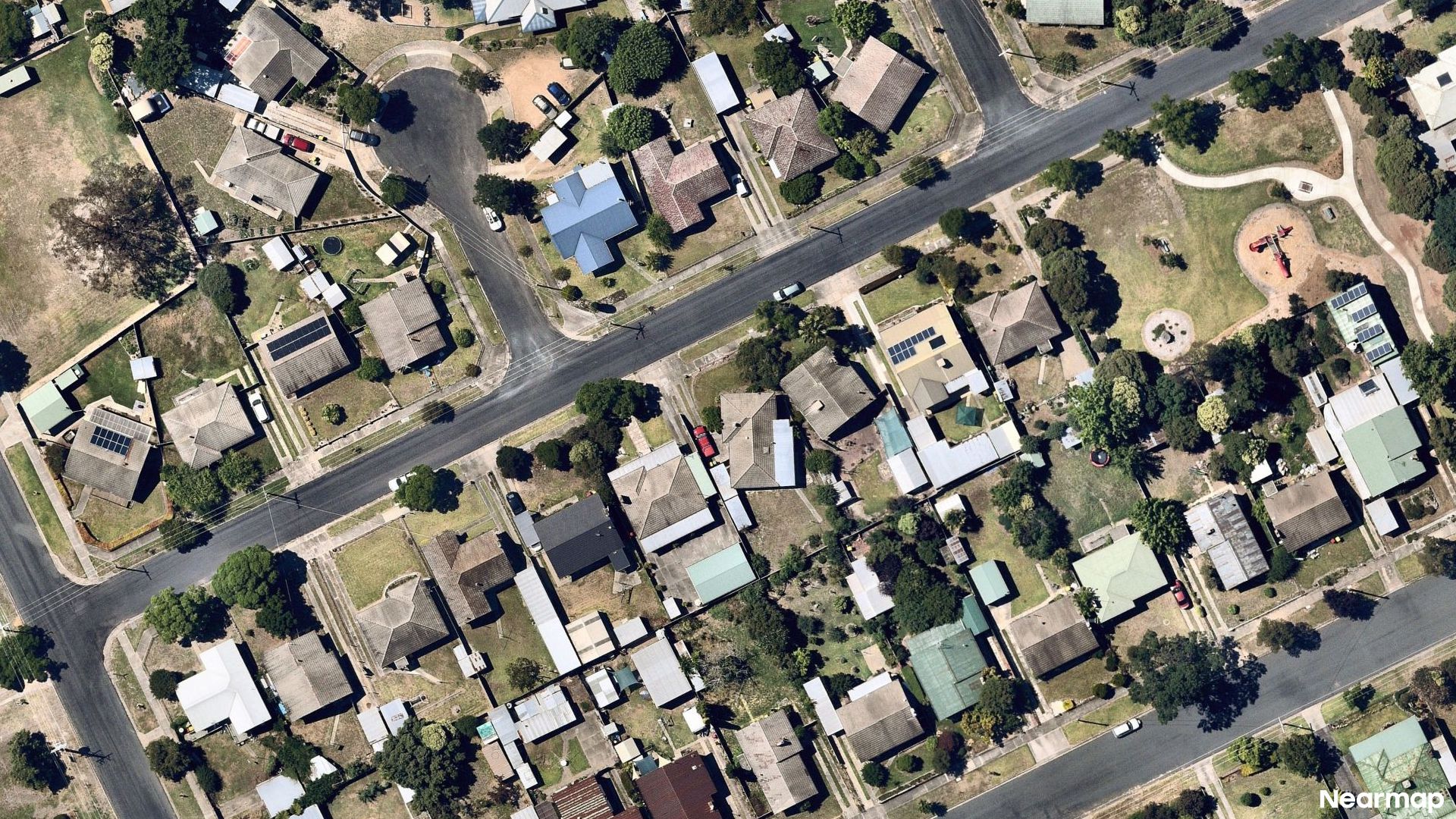 Vertical aerial view