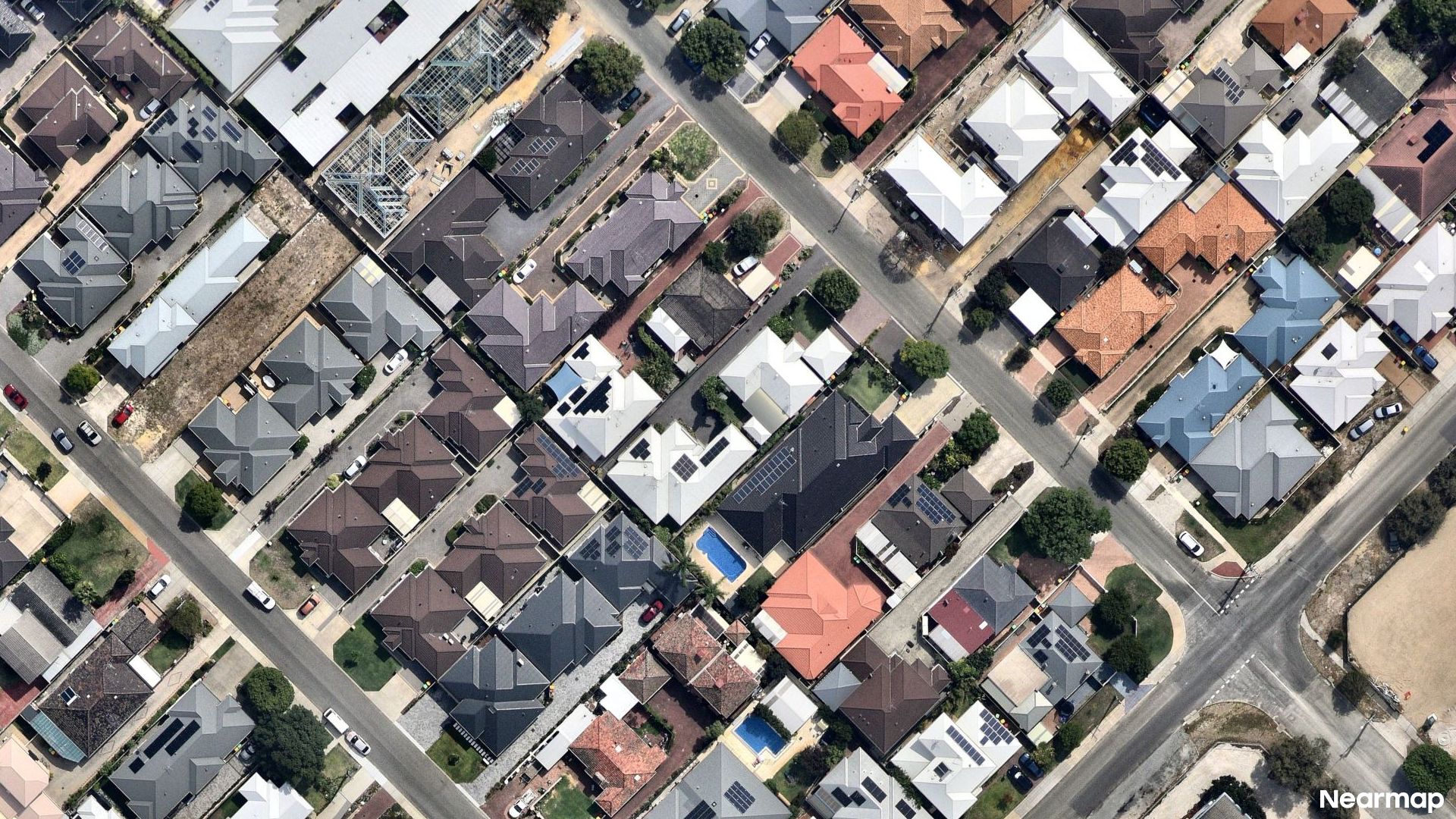 Vertical aerial view