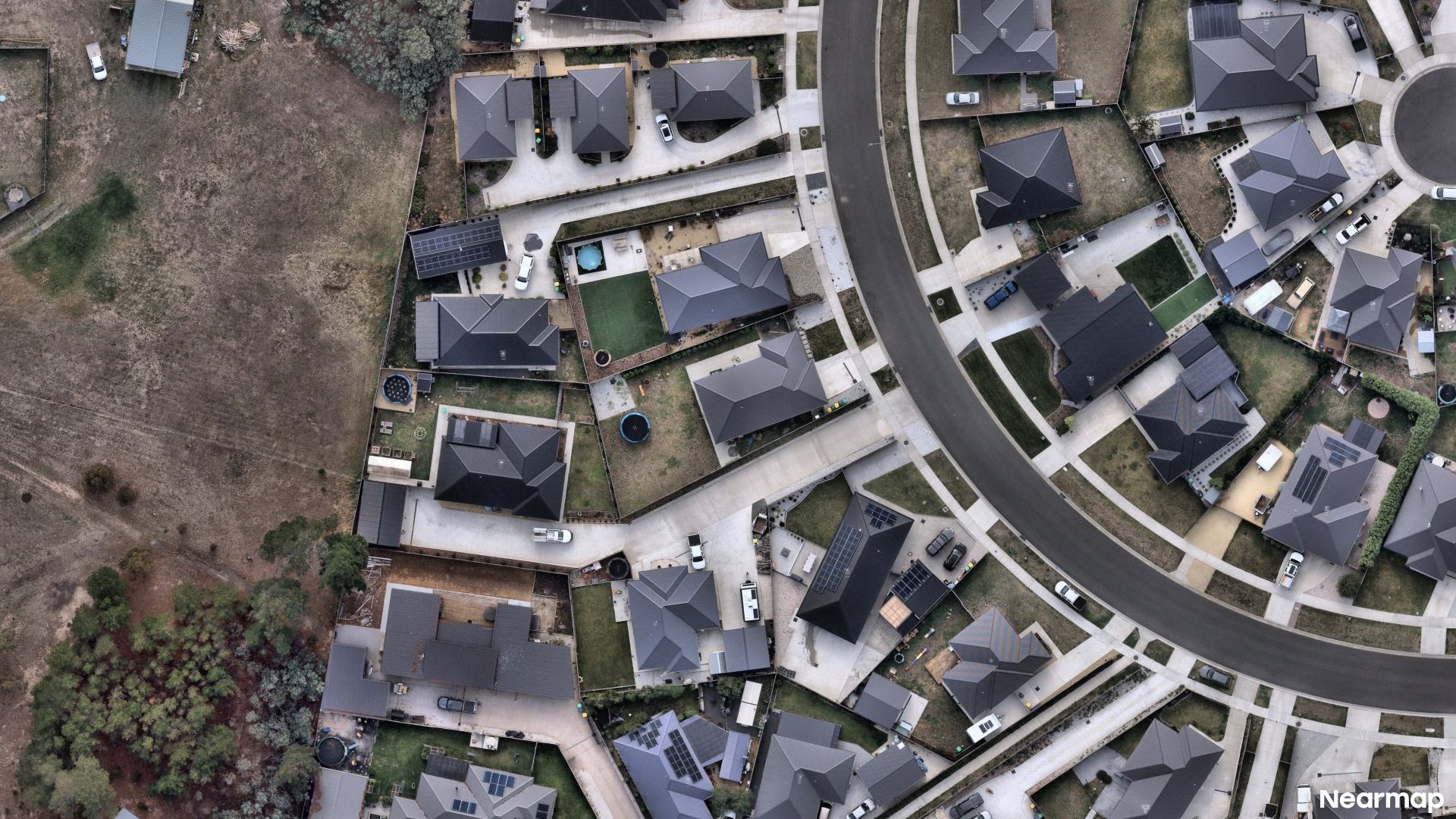 Vertical aerial view
