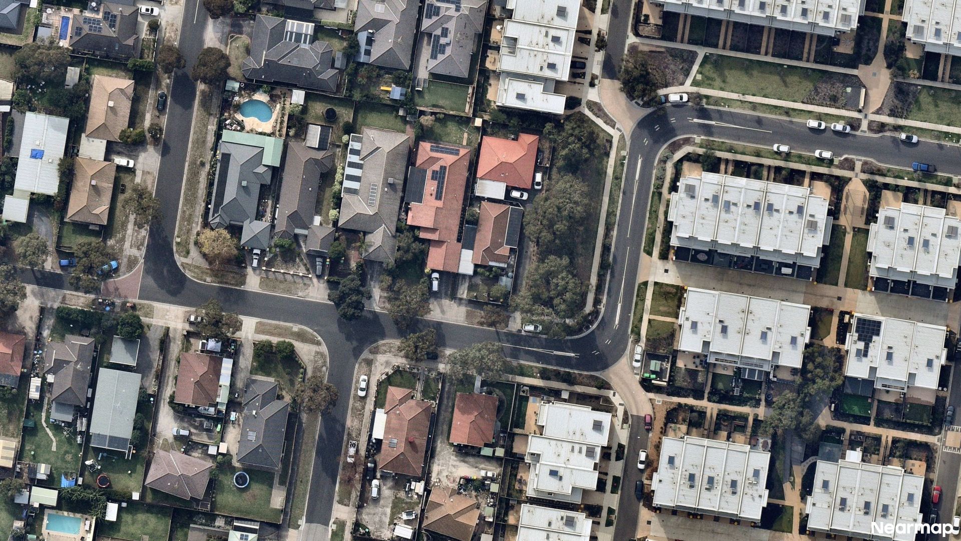 Vertical aerial view
