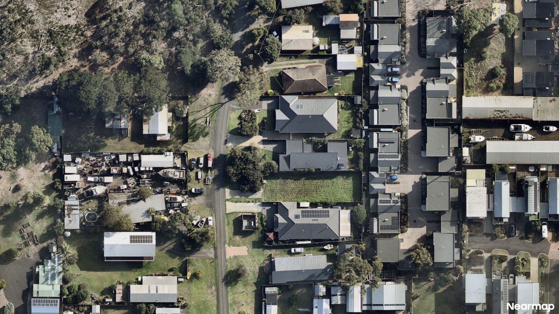 Vertical aerial view