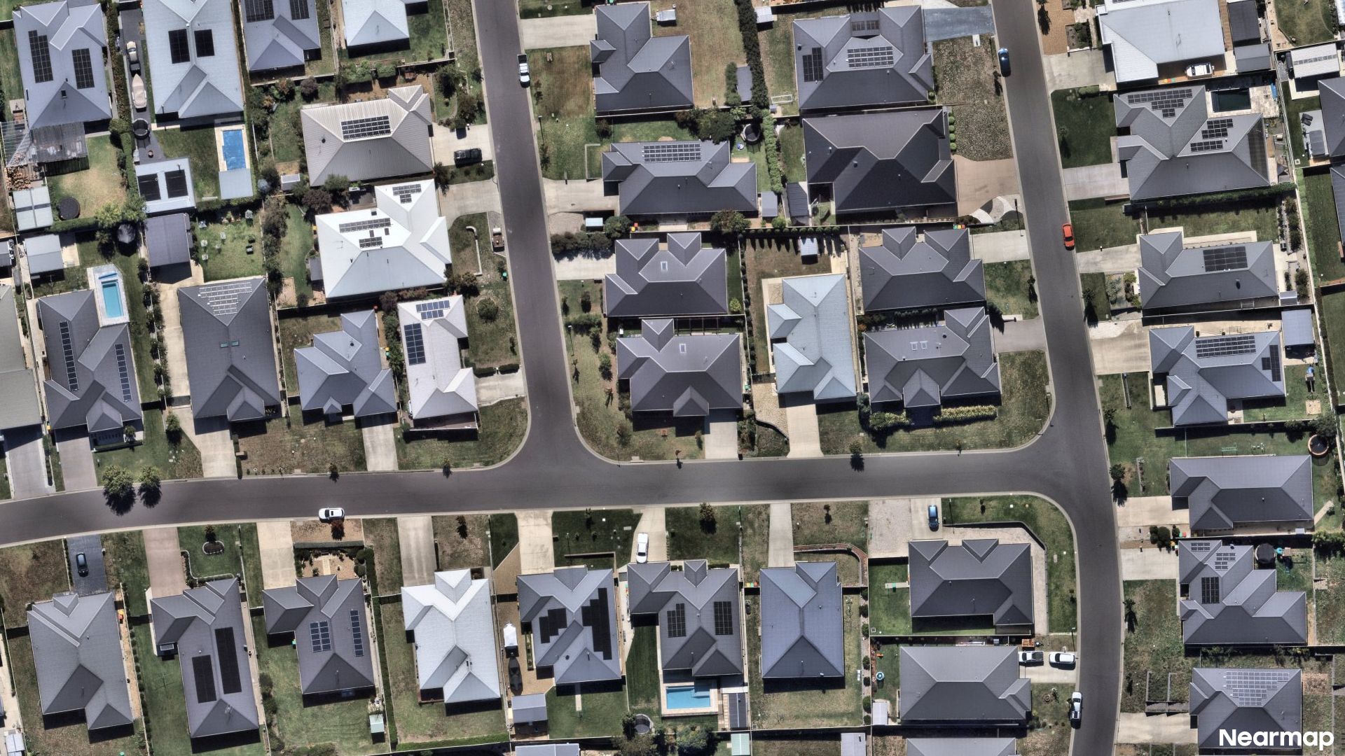 Vertical aerial view
