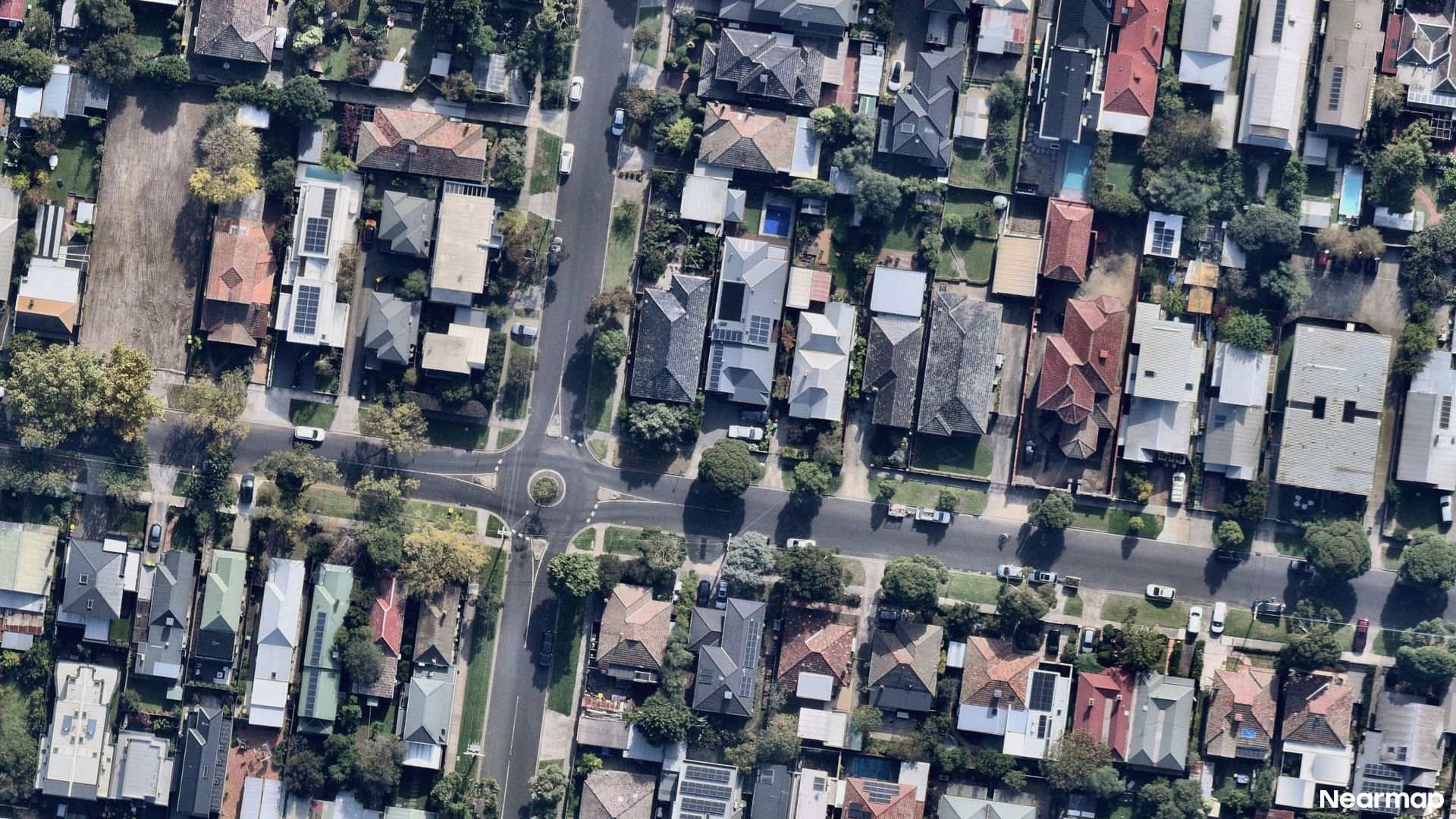 Vertical aerial view