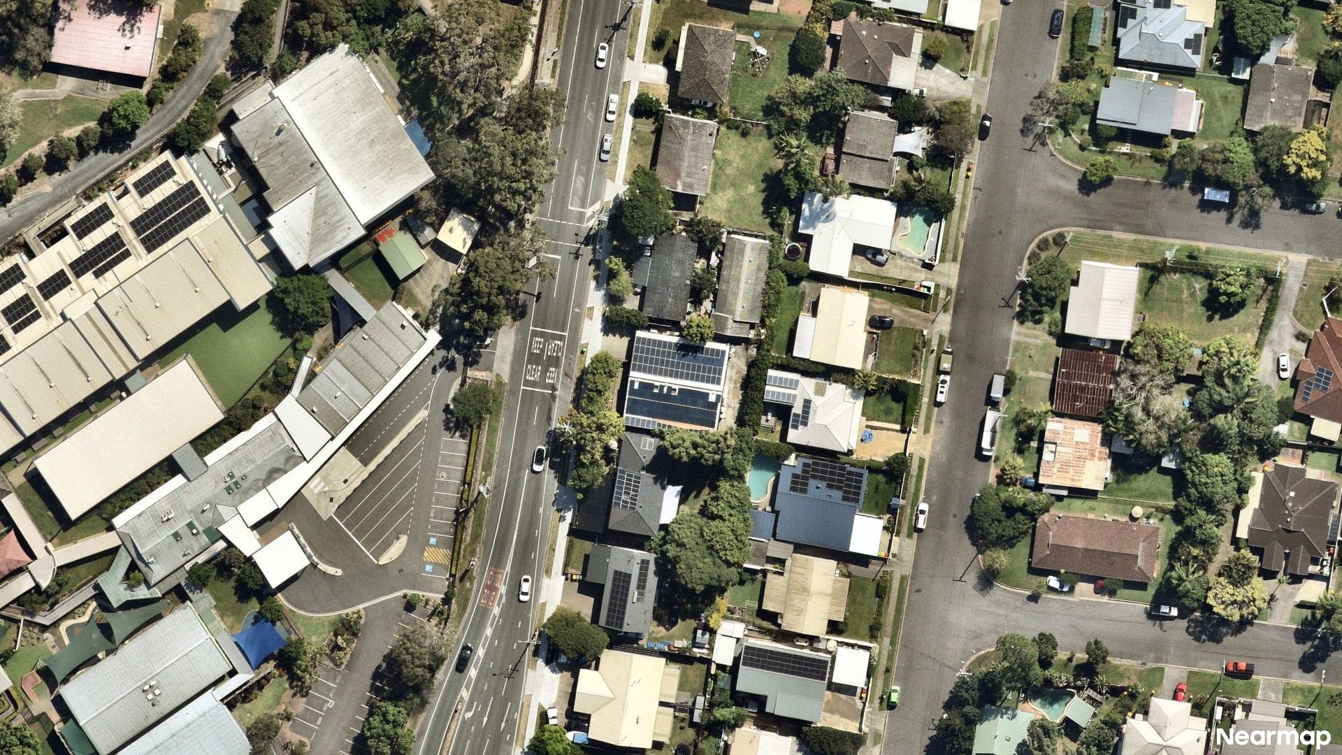 Vertical aerial view