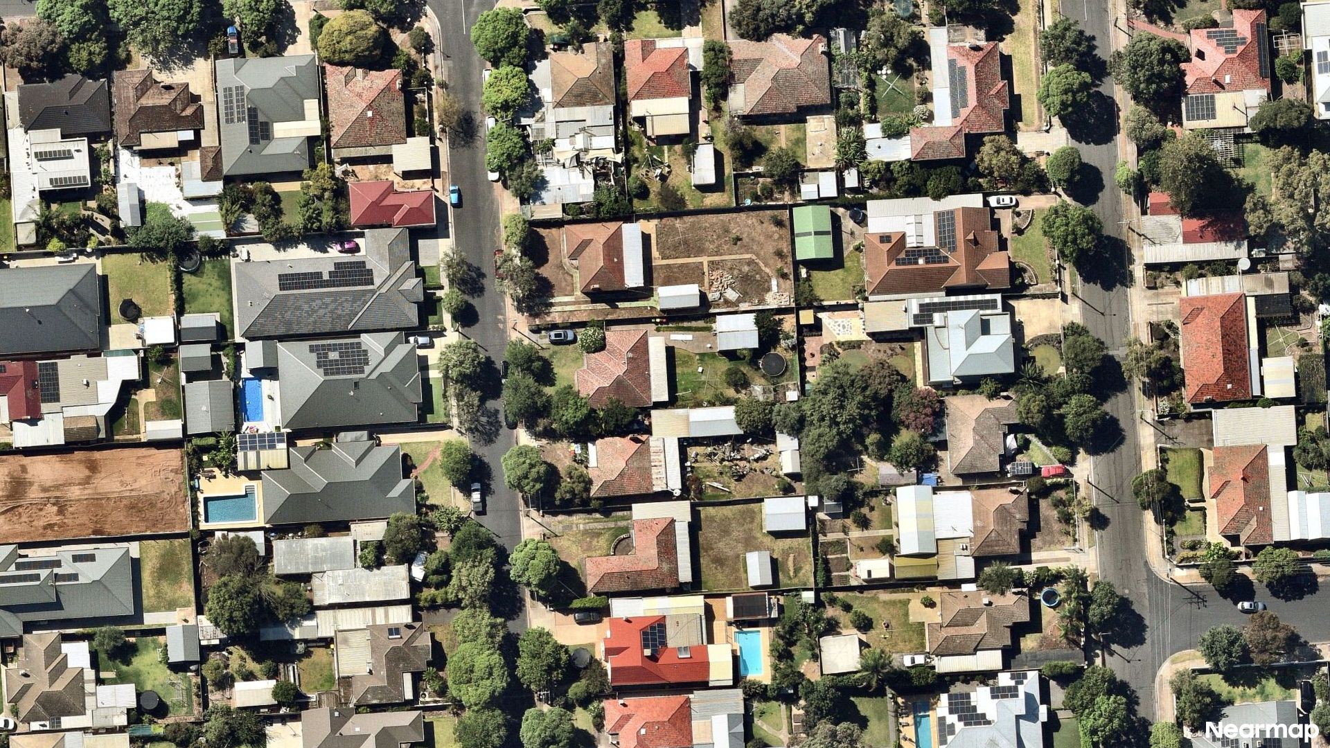 Vertical aerial view