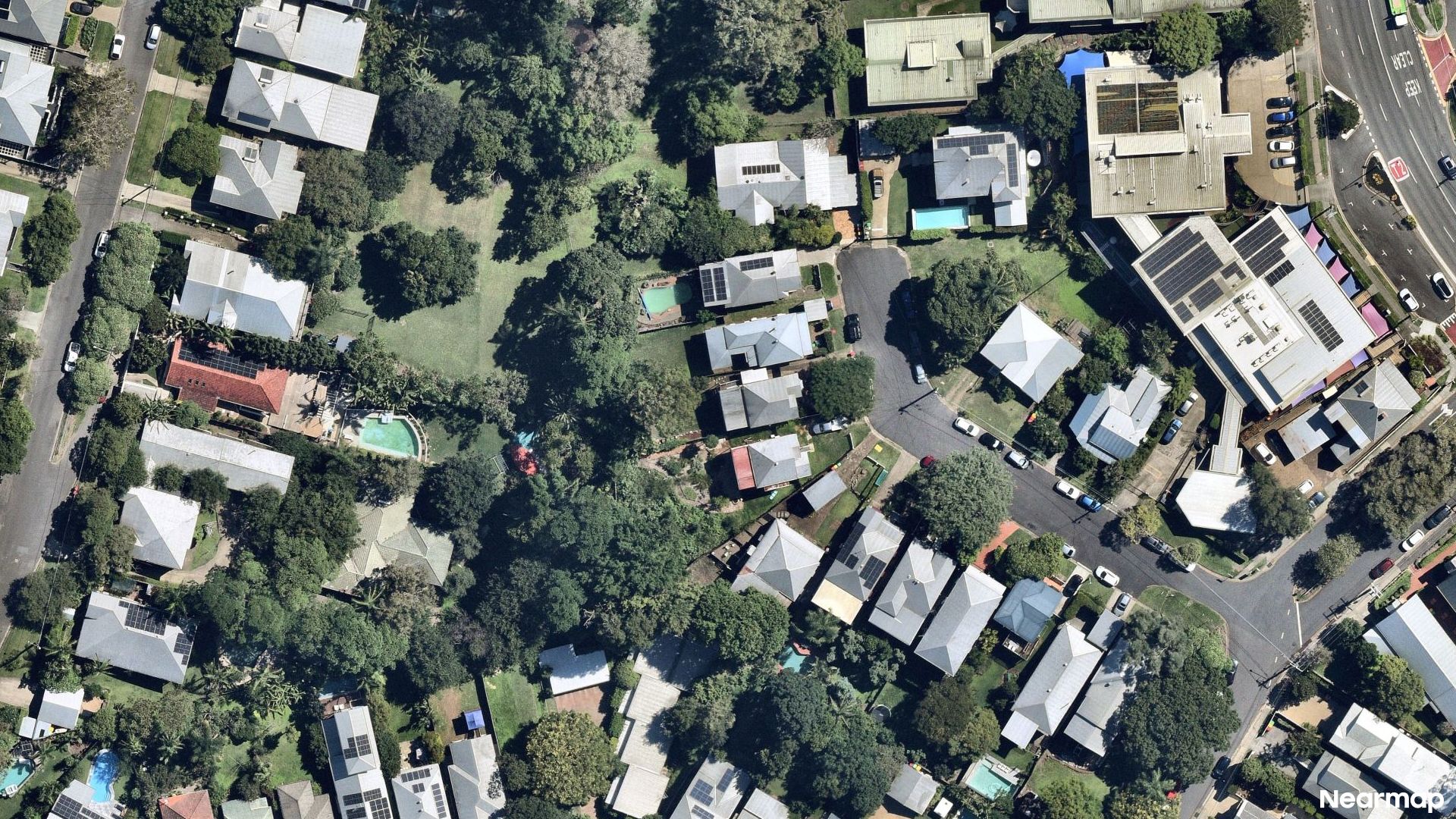 Vertical aerial view