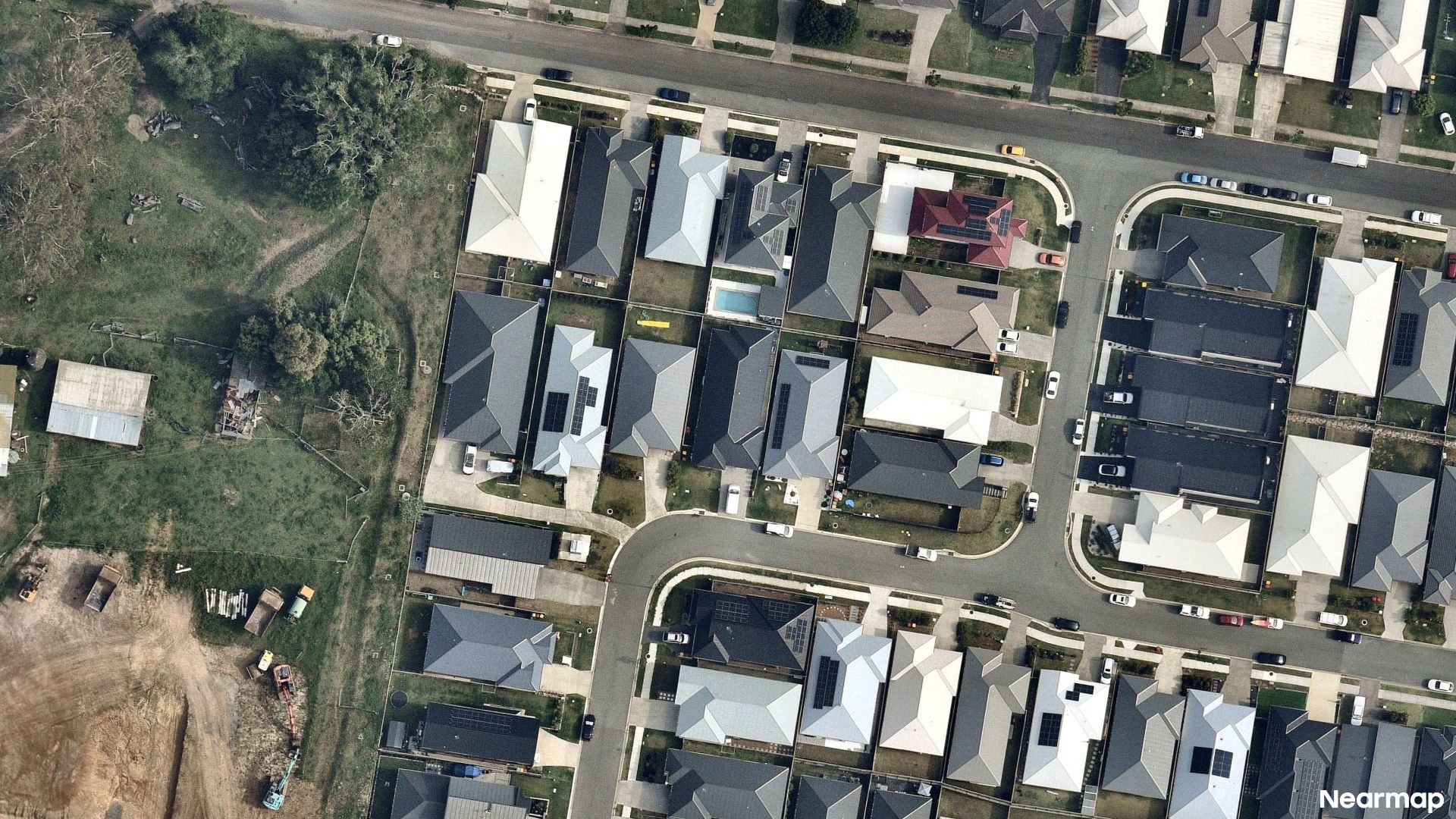 Vertical aerial view