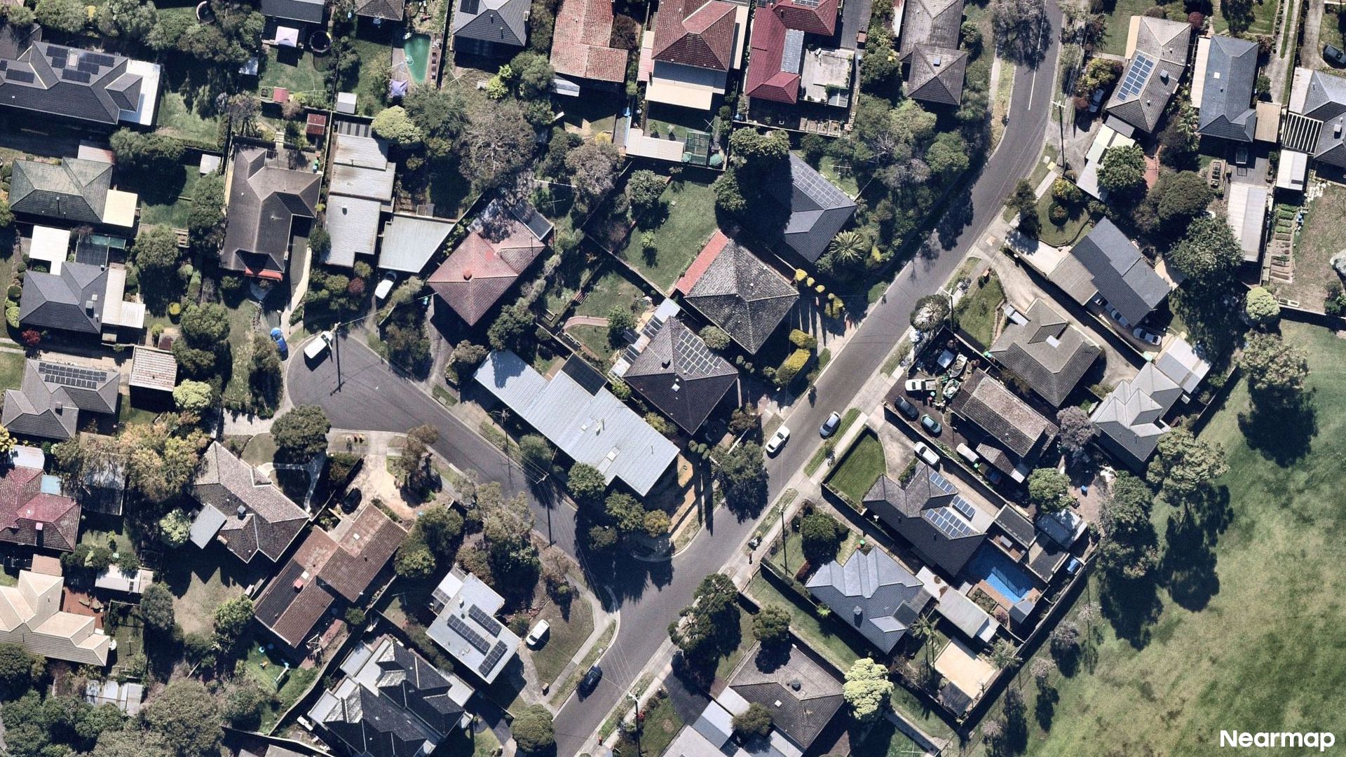 Vertical aerial view