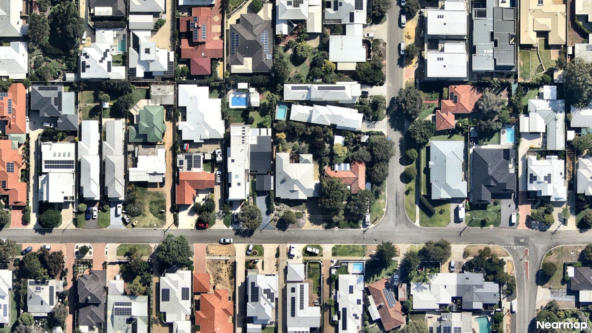 Vertical aerial view