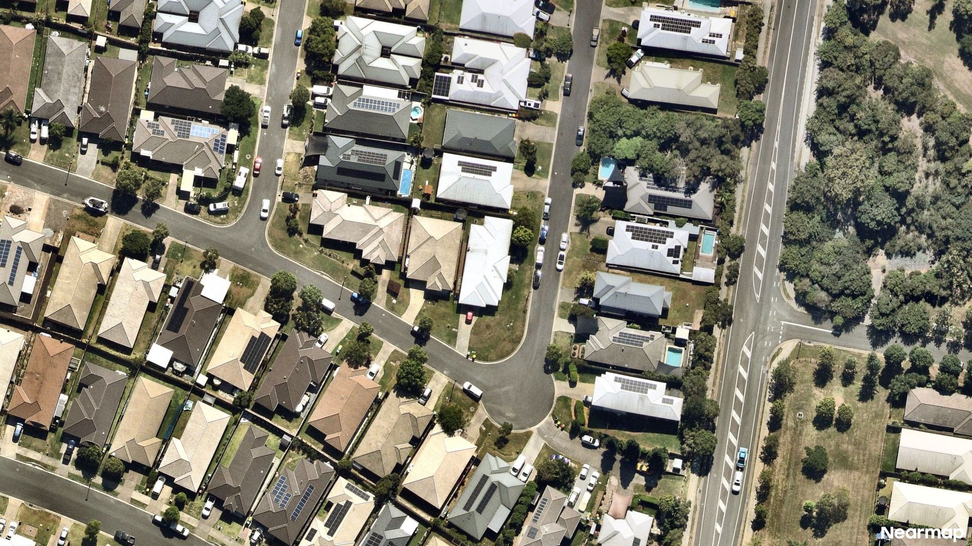 Vertical aerial view