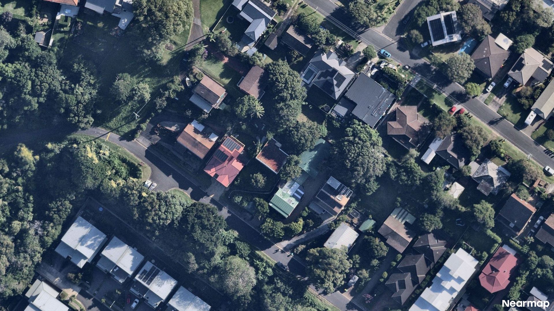 Vertical aerial view