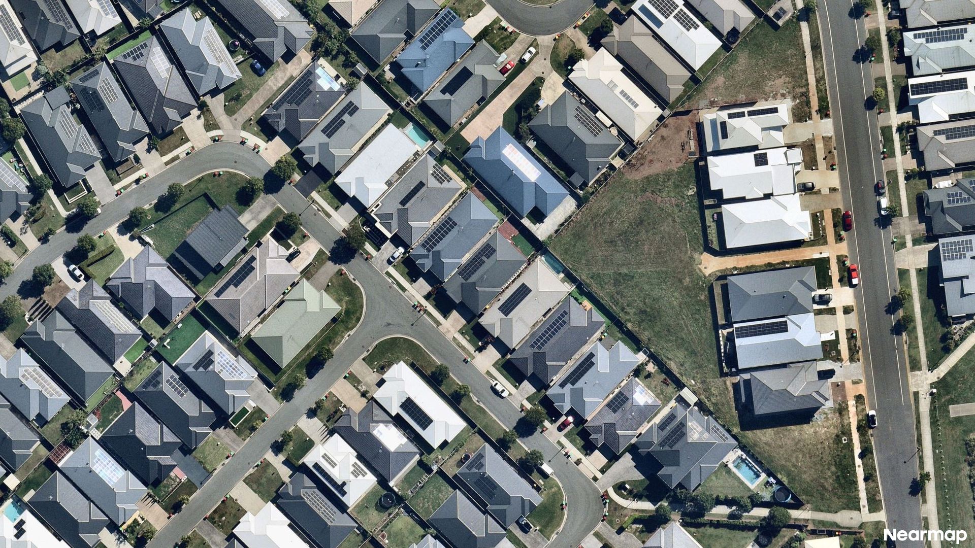Vertical aerial view