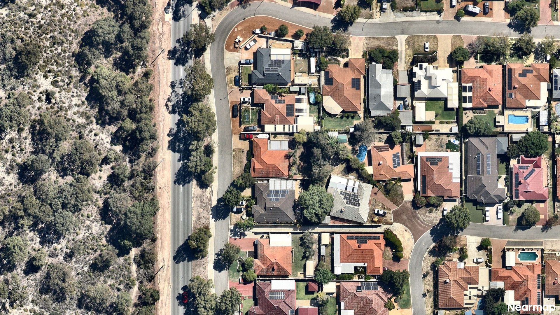Vertical aerial view