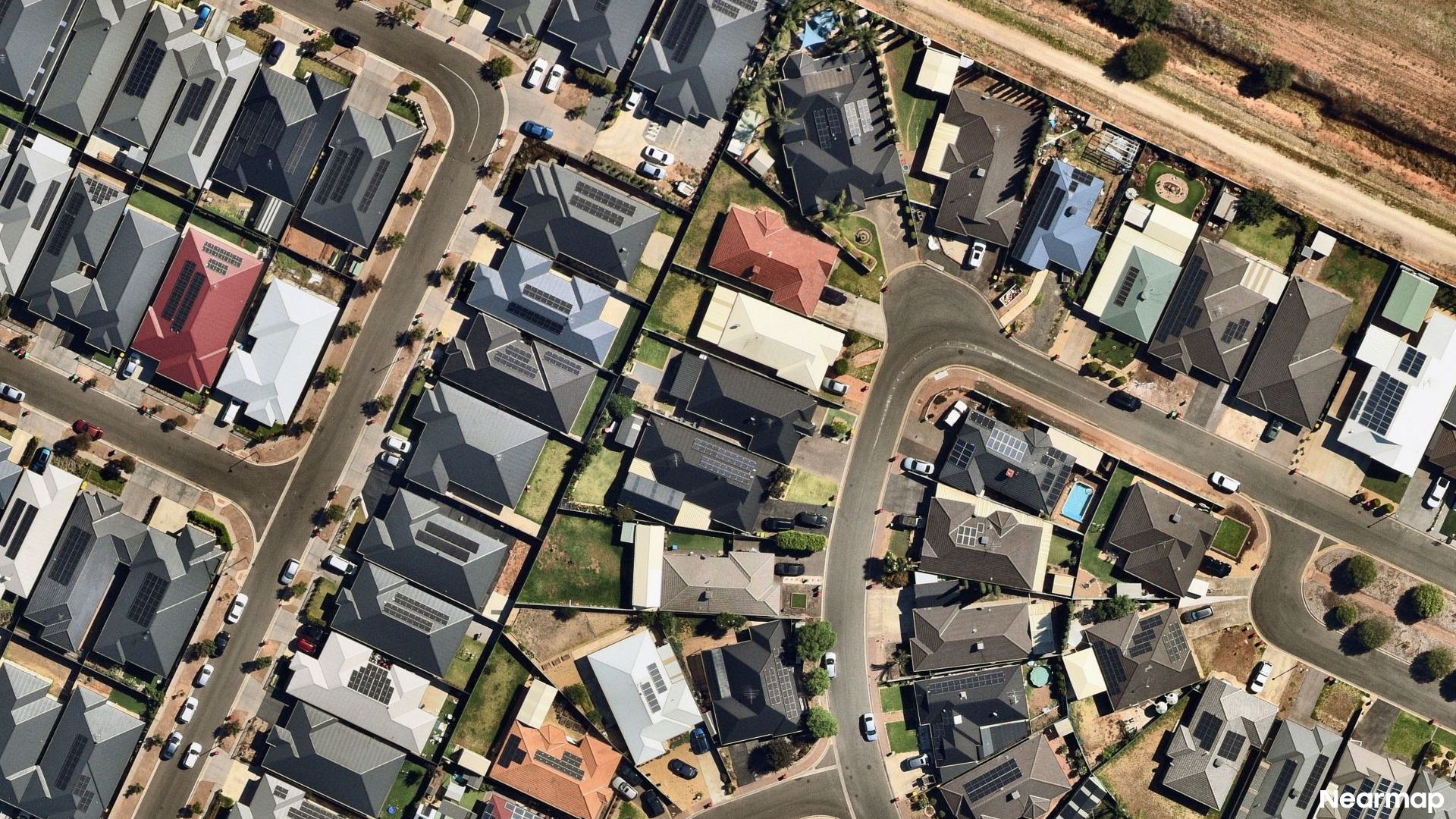 Vertical aerial view