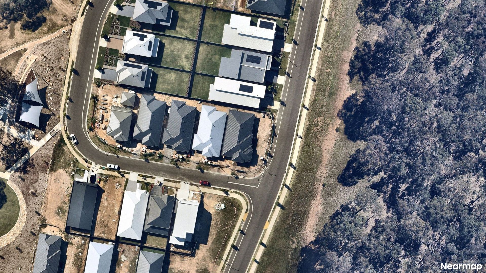 Vertical aerial view