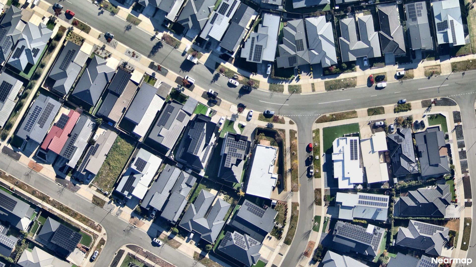 Vertical aerial view